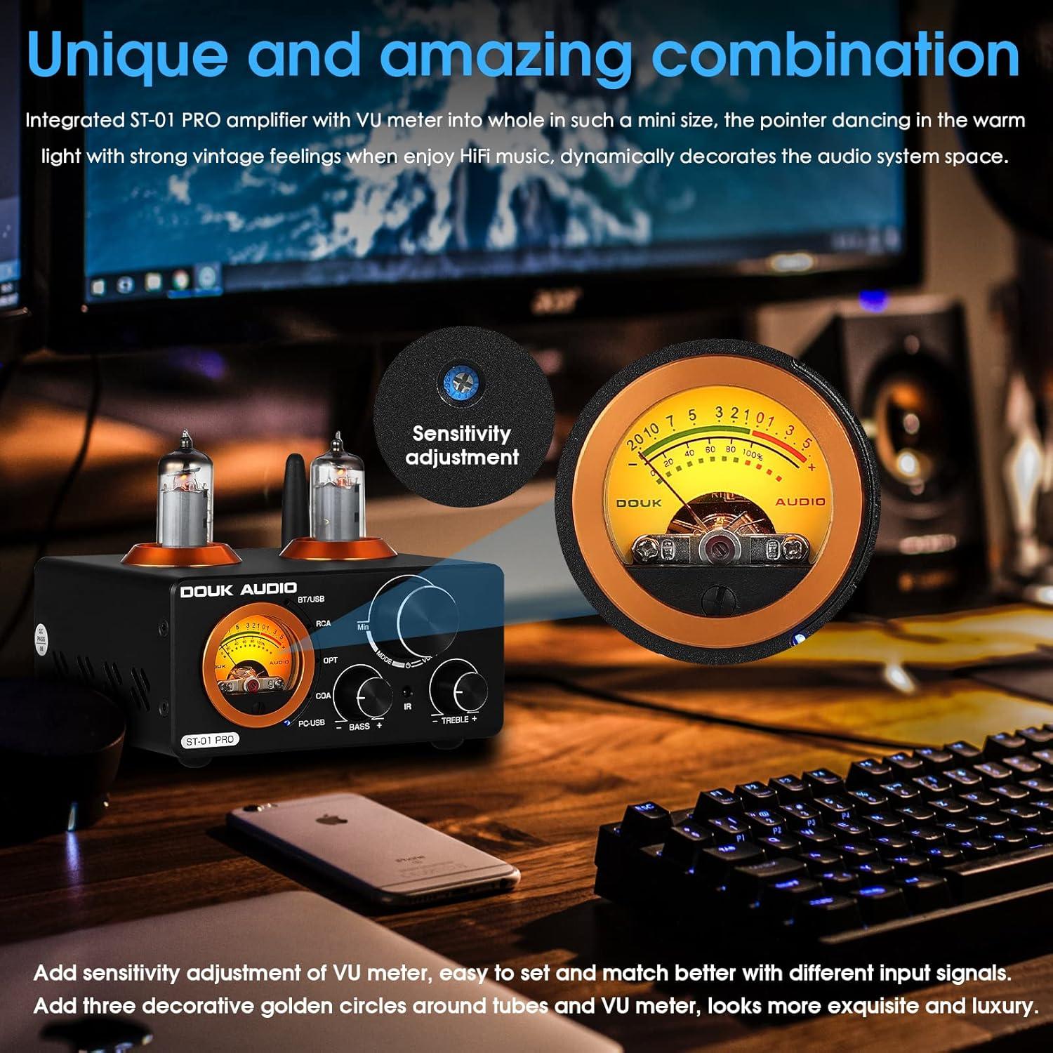 Amplificador Bluetooth Douk Audio ST-01 PRO 200W 2 Canales