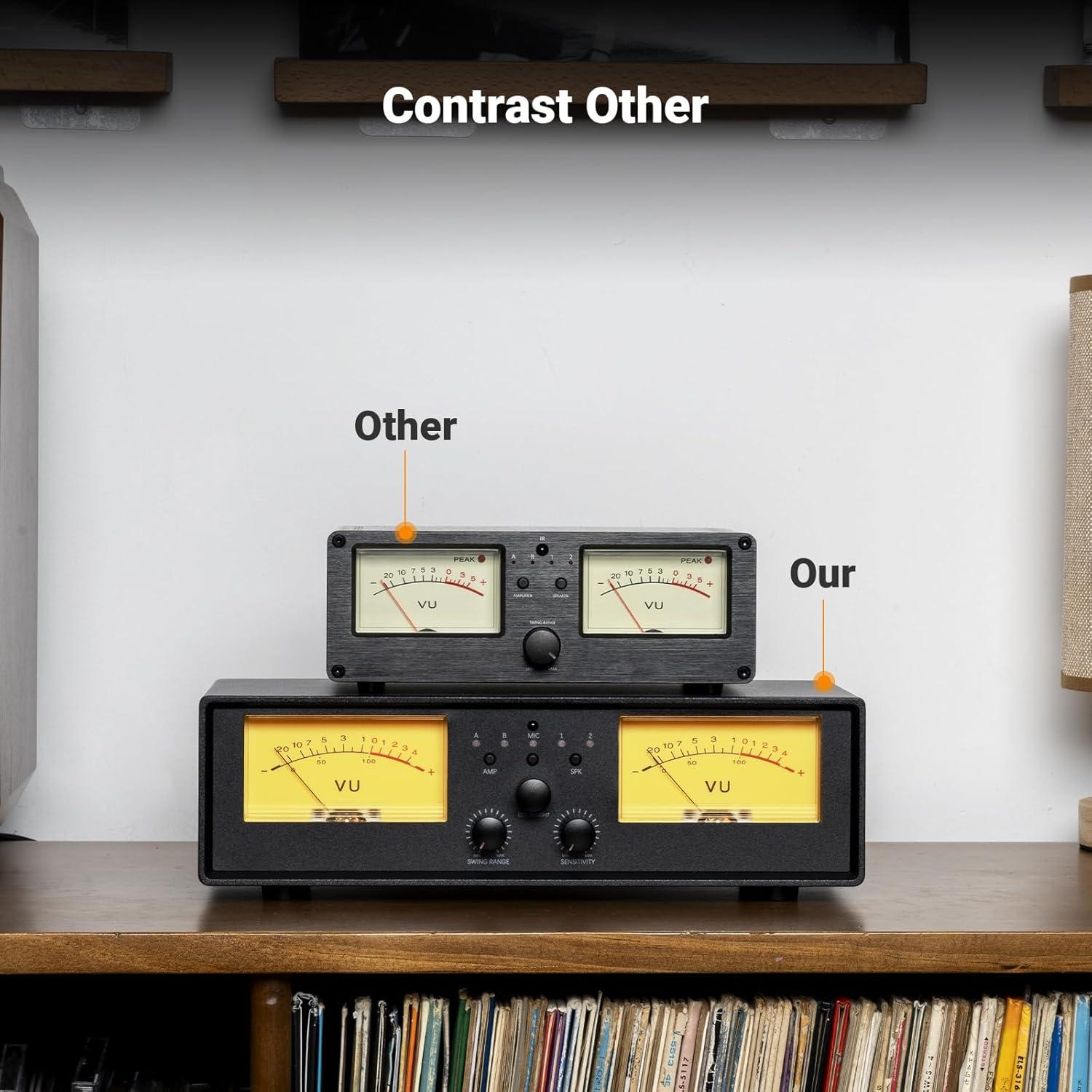 Selector de Altavoces NEOHIPO ET30 con Medidor VU y Control Remoto