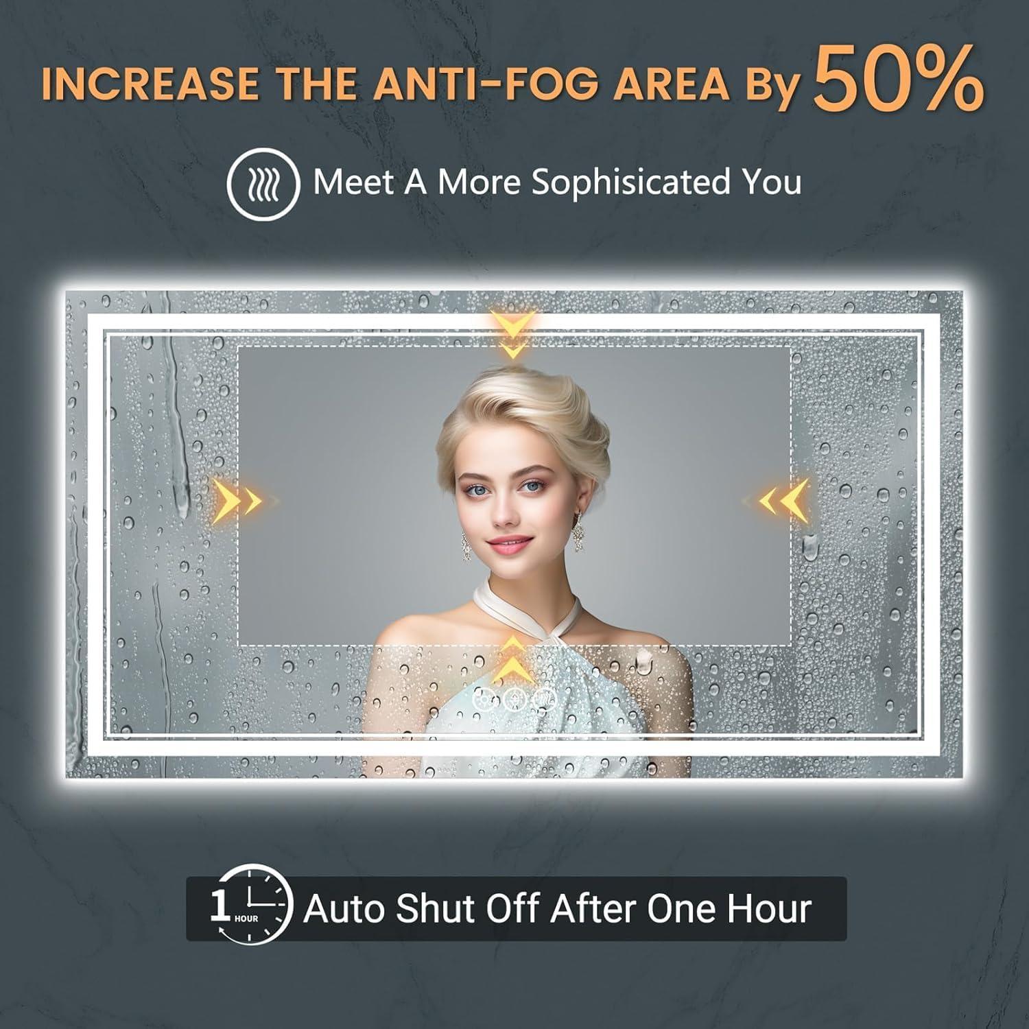 Espejo de Baño Iluminado SOGOLINE 139,7x76,2cm LED