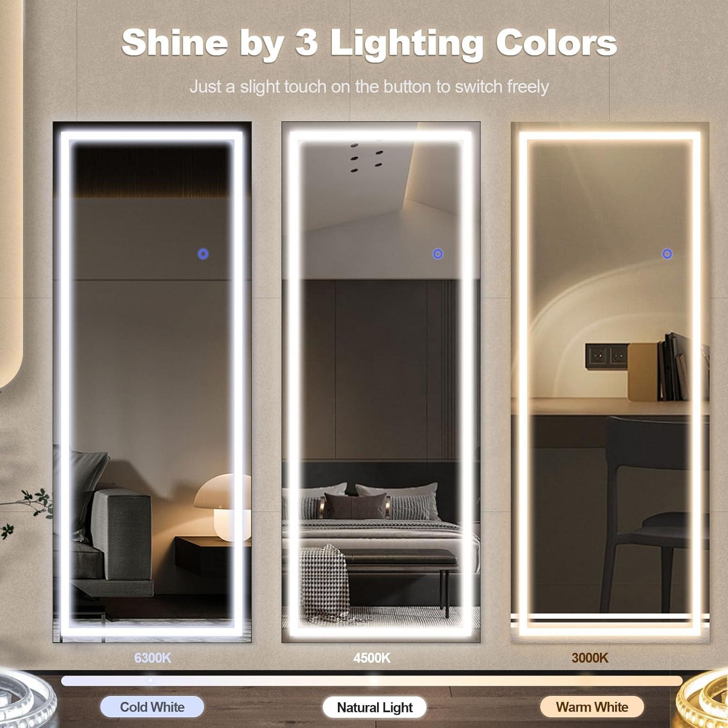 Espejo de Cuerpo Entero FURNIinspire 160x50.8 cm LED