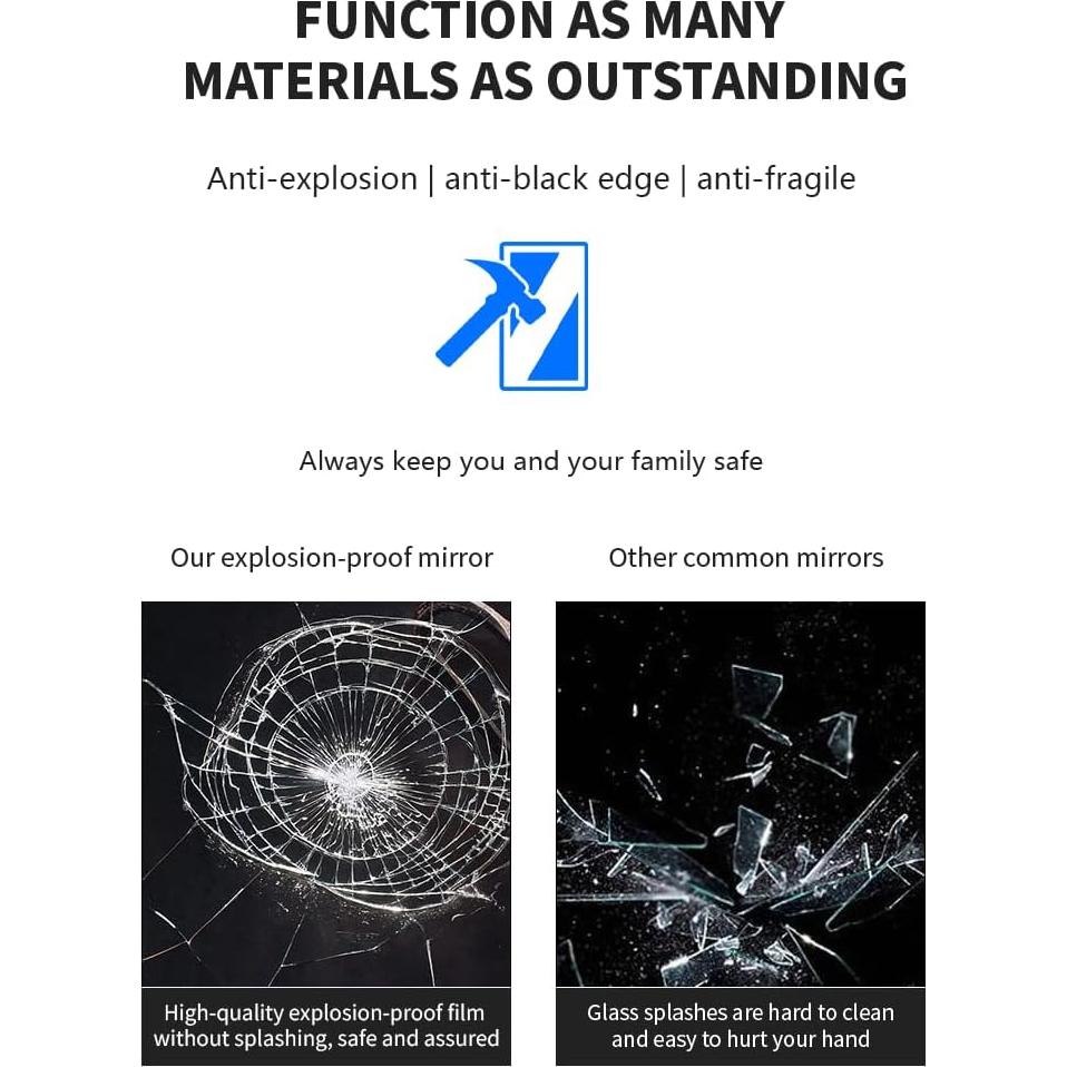 Espejo LED Luminorcrest 45x61 cm Baño Anti-vaho 3 Colores