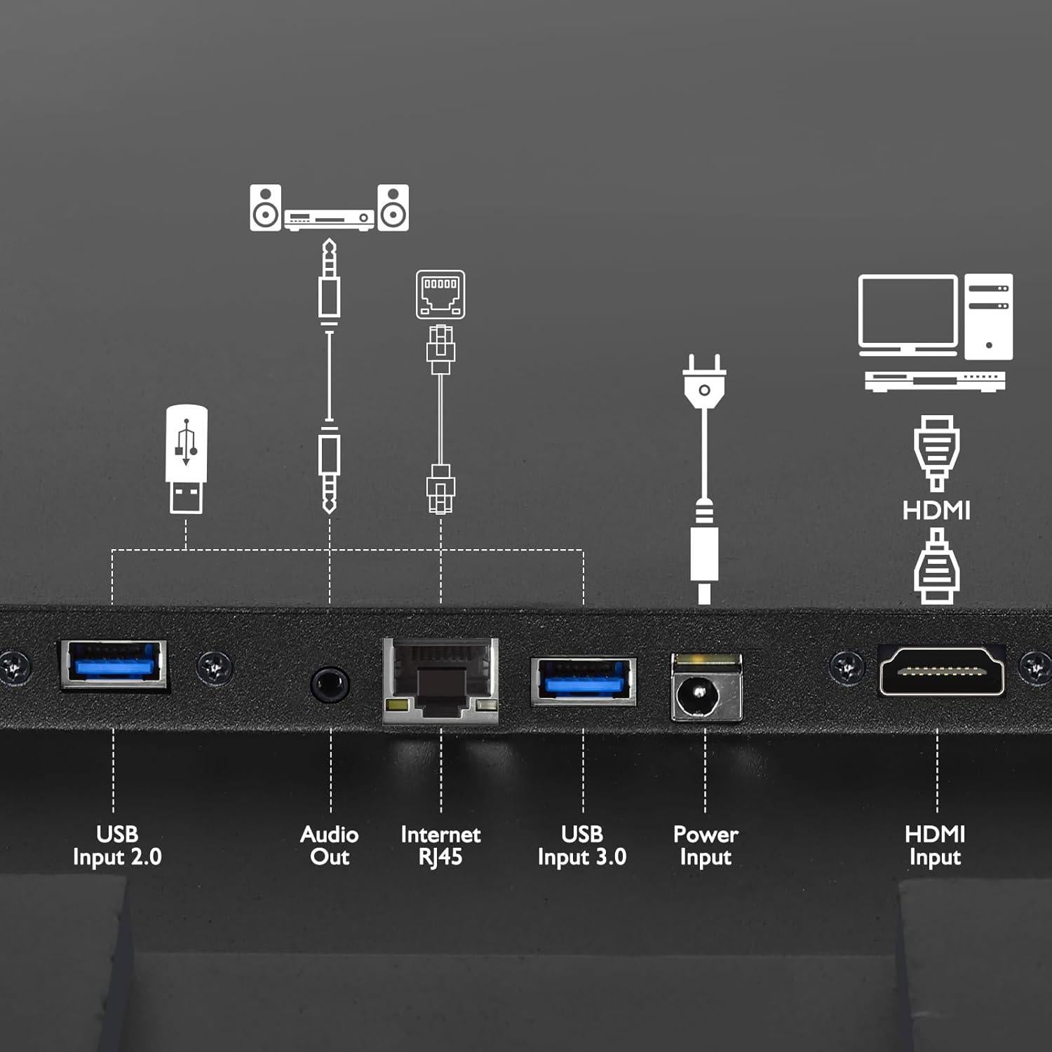 Espejo de Baño Inteligente Haocrown 81x61 cm con TV 21.5"