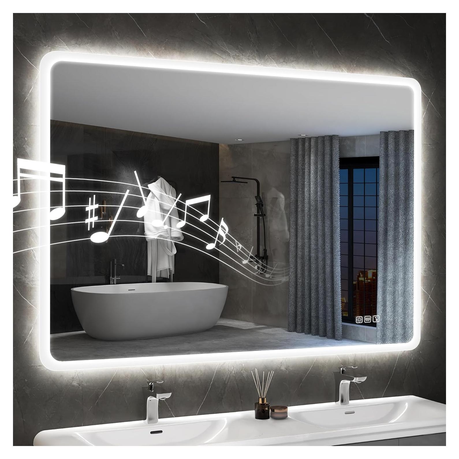 Espejo de Baño Iluminado LED S'bagno 80x60 cm Antivaho