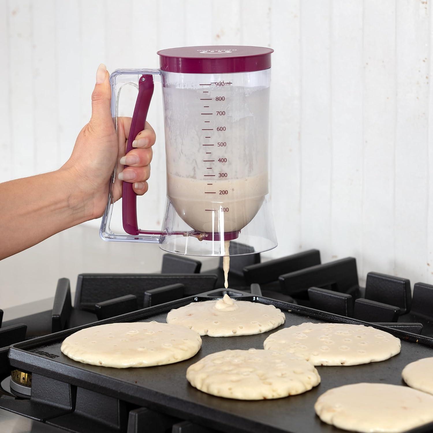 Dispensador de Mezcla KPKitchen 4 Tazas para Pancakes y Waffles