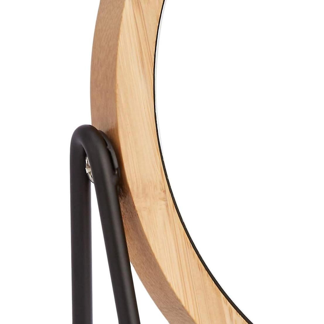 Espejo de Tocador Redondo Amazon Basics 1X/5X Bambú Negro