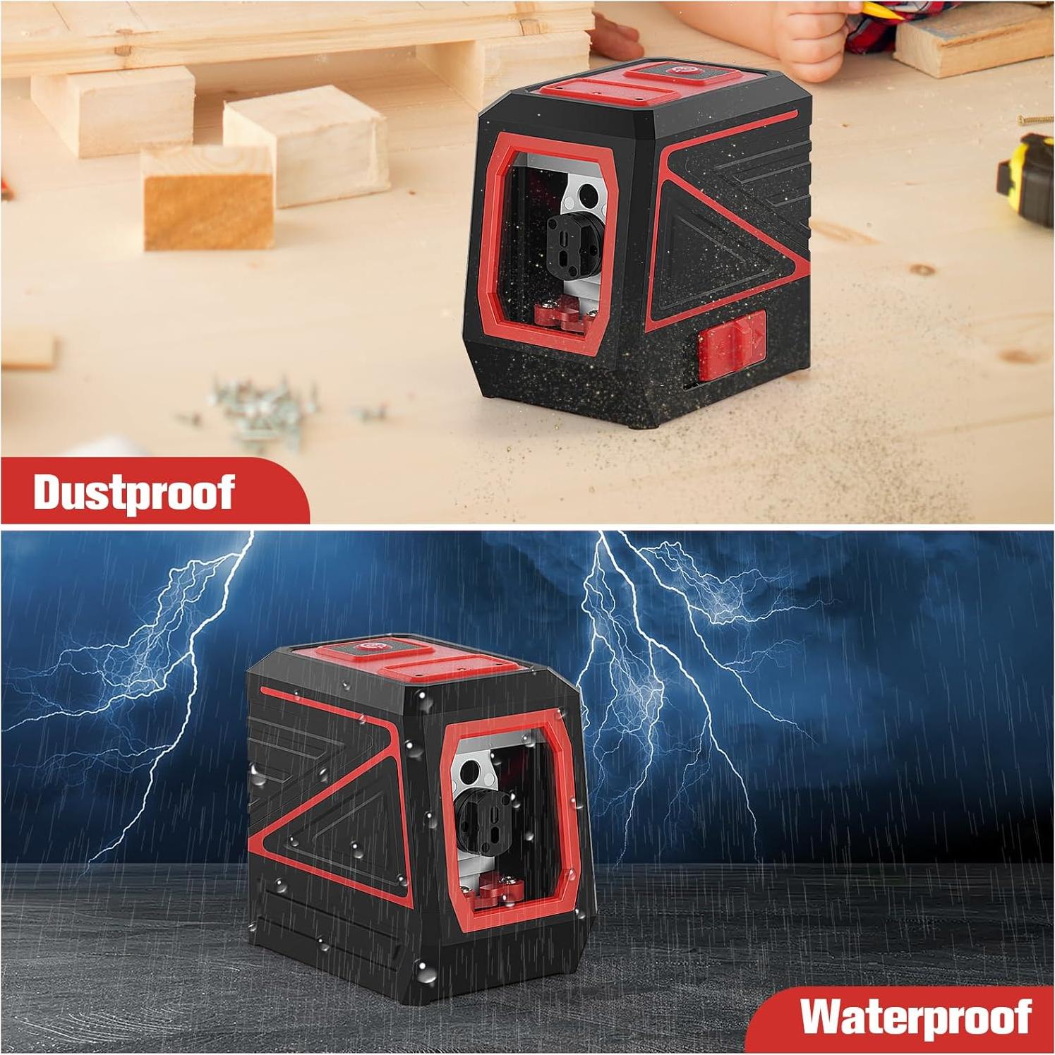 Nivel láser verde KOXOBET X6-B4 con trípode 30.48 m