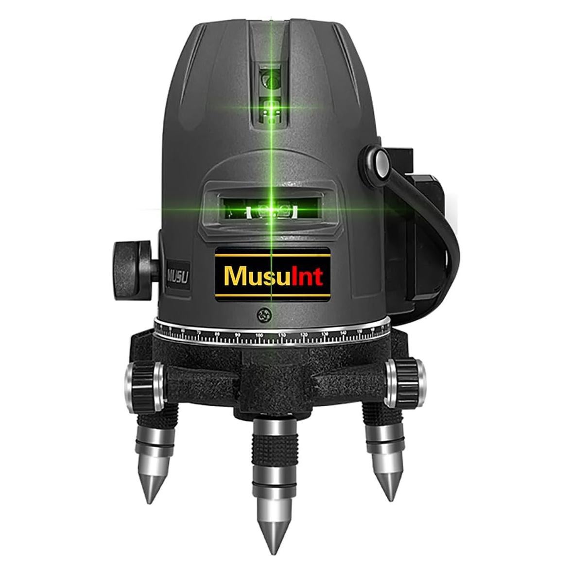 Nivel láser verde MusuInt KBInt 5 líneas 6 puntos 360°