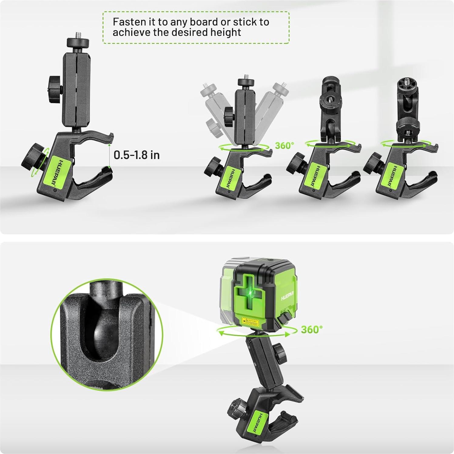 Nivel Láser Autonivelante Huepar GK011DGM Verde 30m