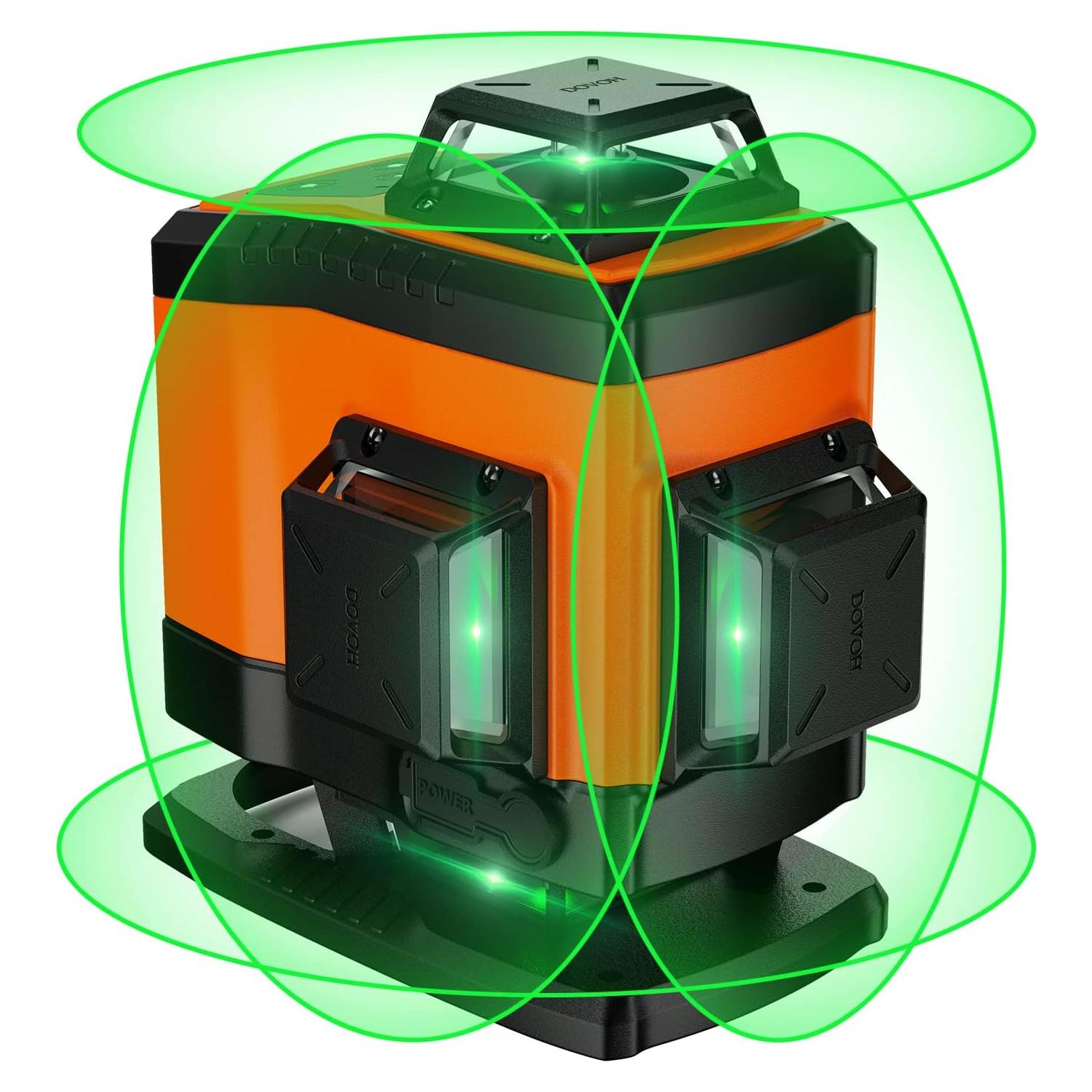 Nivel láser autonivelante DOVOH K4-360G 4x360° verde