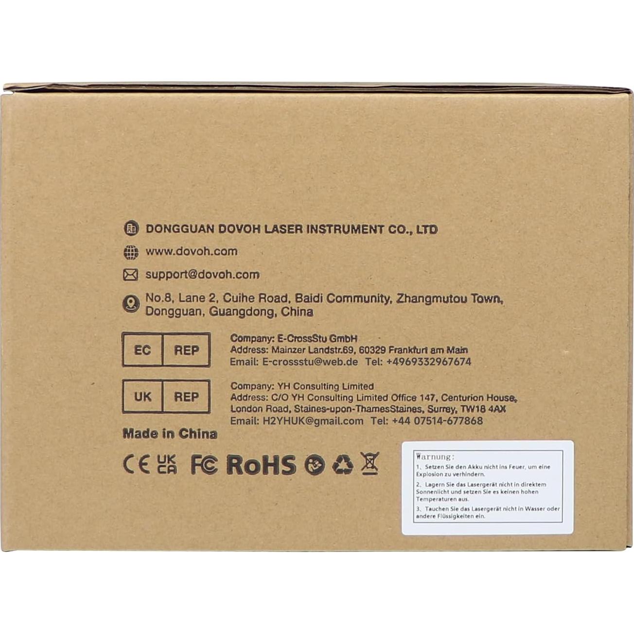 Nivel láser autonivelante DOVOH K4-360G 4x360° verde