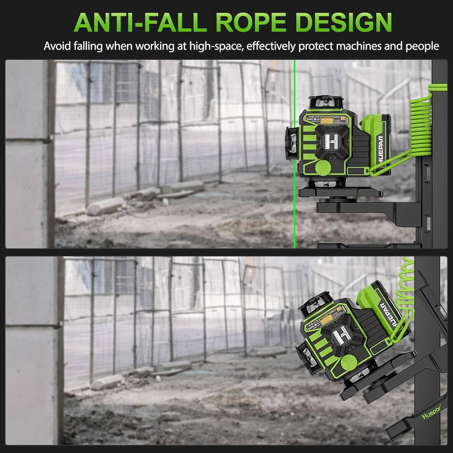 Nivel Láser Huepar W04CG 4D Autonivelante Bluetooth Verde