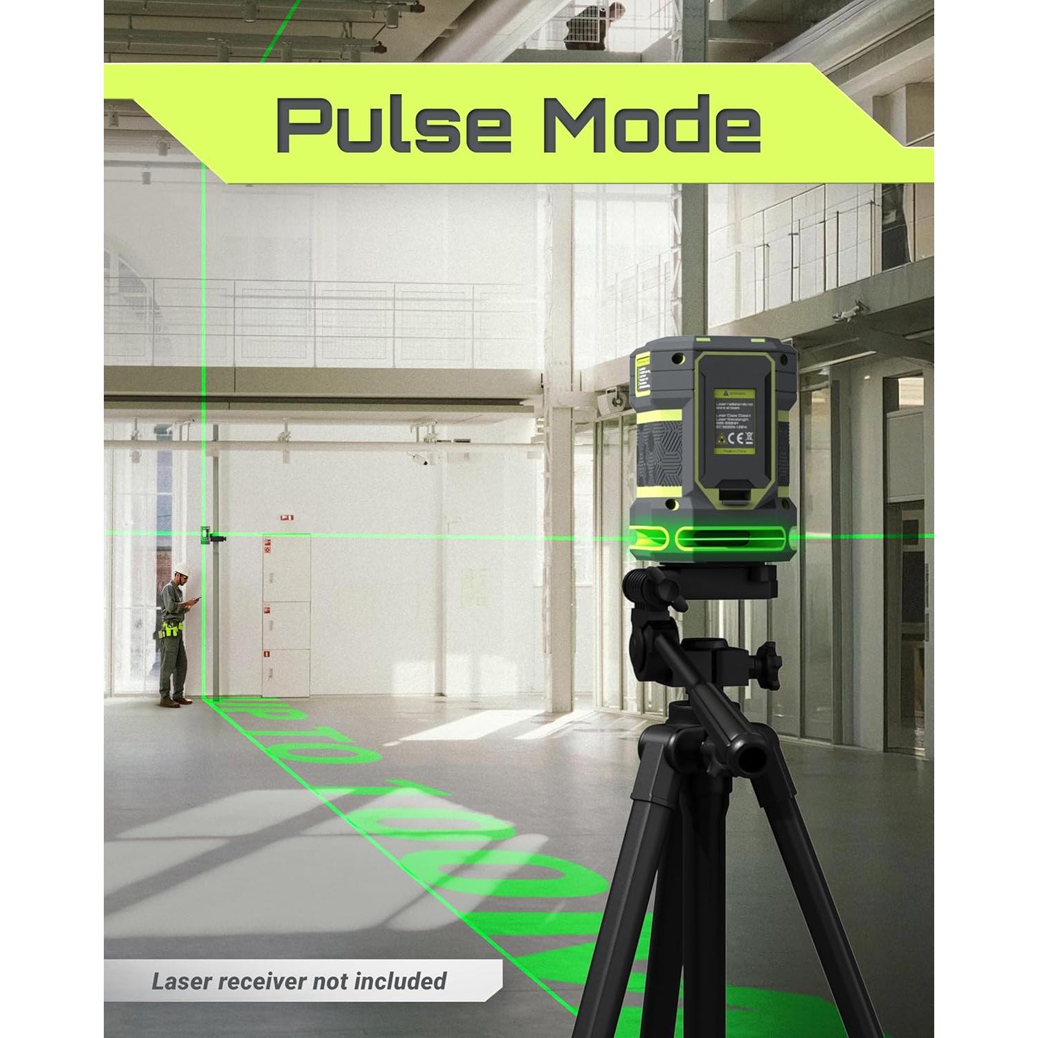 Nivel Láser Verde Autonivelante LASGOO LG-RS5 360°