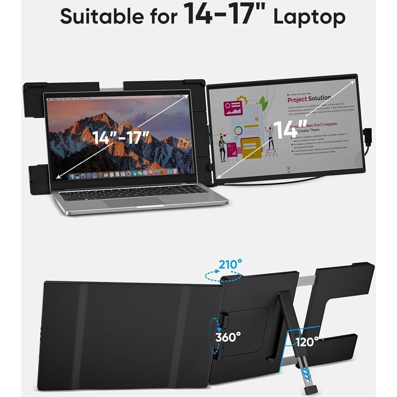 Extensor de Pantalla Dopesplay 14" FHD 1200P IPS para Laptop
