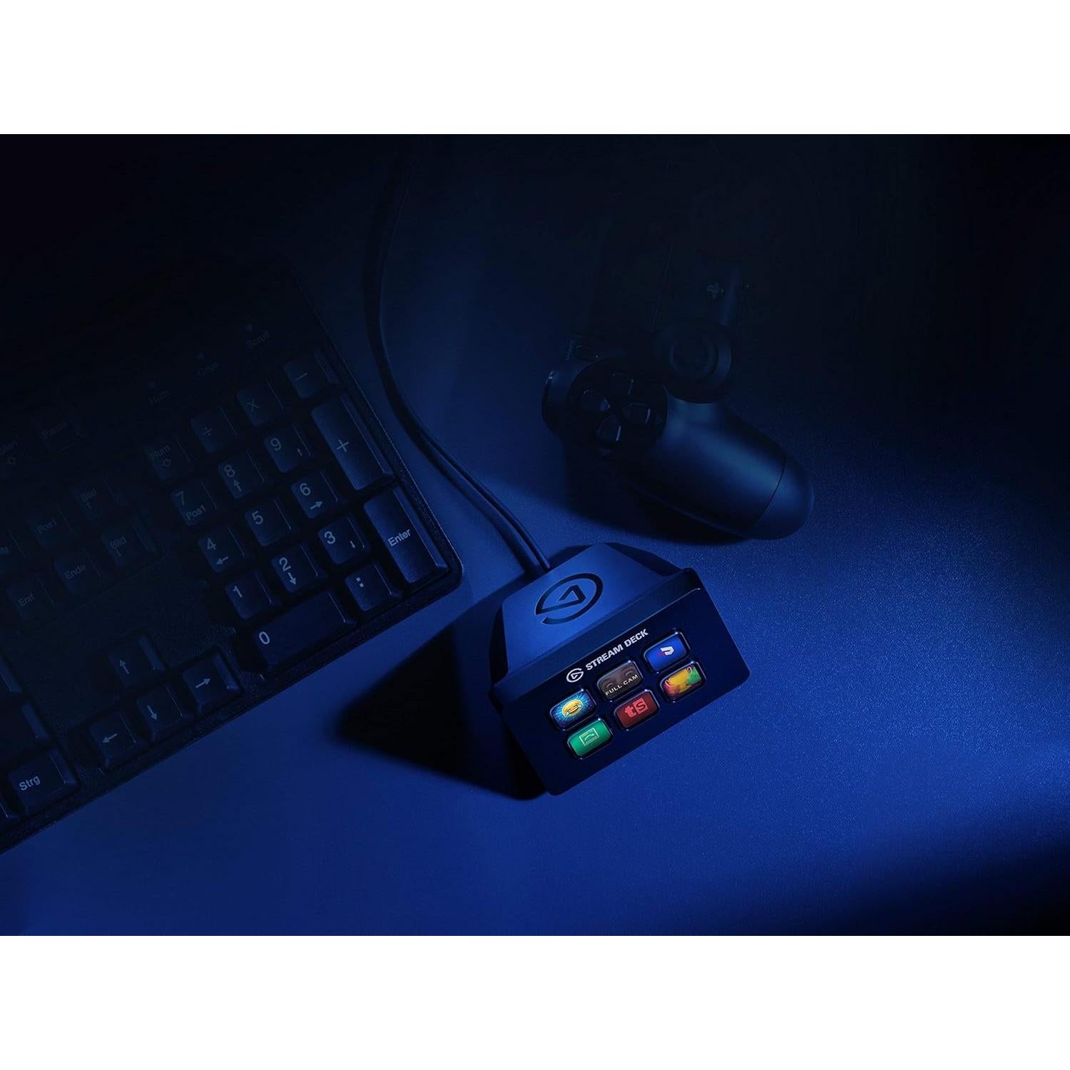 Elgato Stream Deck Mini - Live Content Creation Controller with 6 Customizable LCD Keys, for Windows 10 and macOS 10.11 or Later (Renewed)