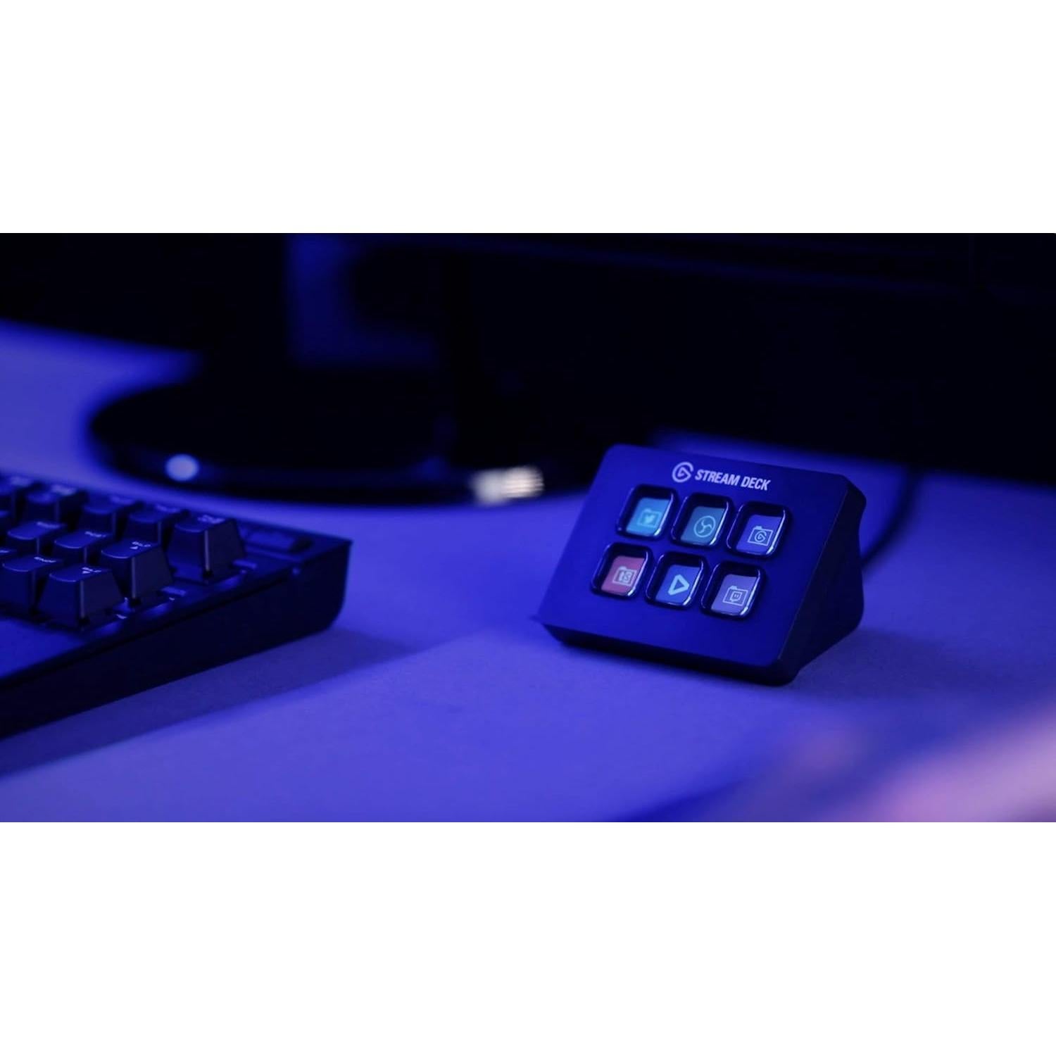 Elgato Stream Deck Mini - Live Content Creation Controller with 6 Customizable LCD Keys, for Windows 10 and macOS 10.11 or Later (Renewed)