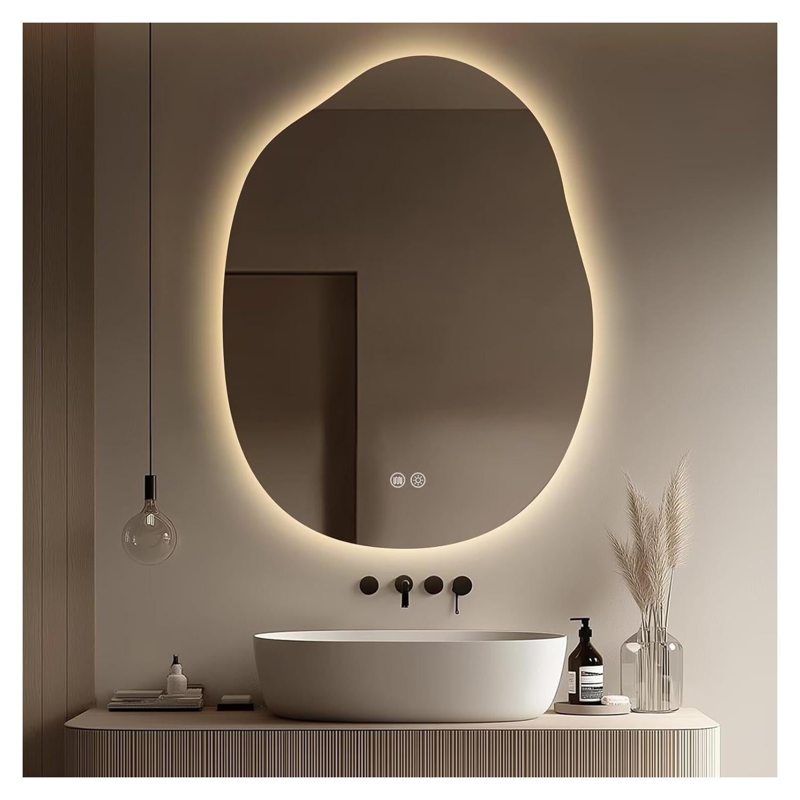 Espejo de Baño LED Yoding 96.5x66 cm Regulable Anti-vaho