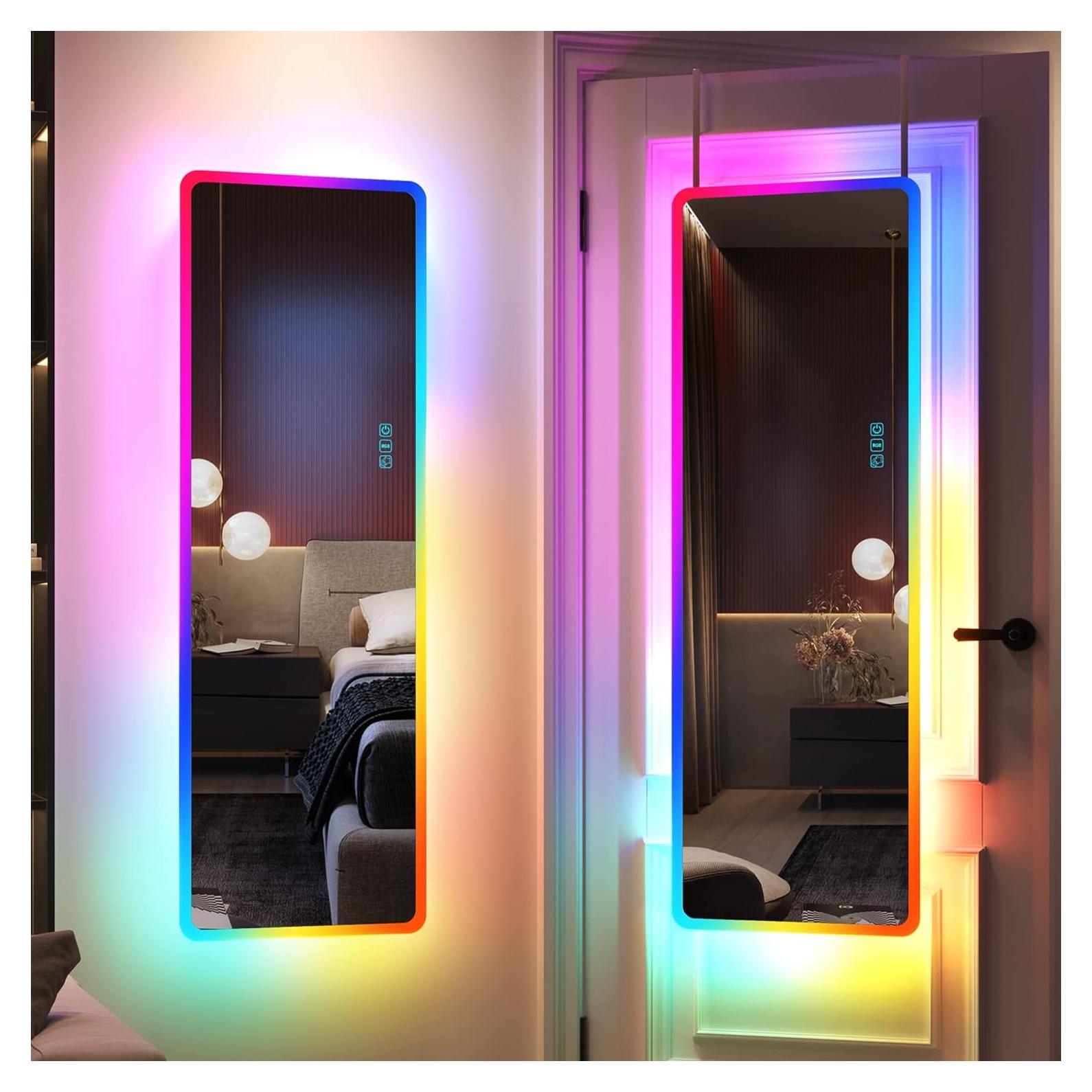 Espejo de Cuerpo Completo LED RGB LVSOMT 119x41 cm