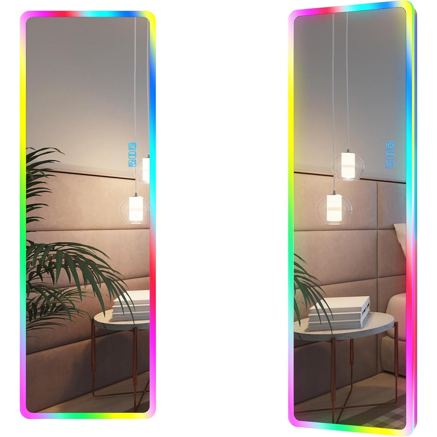 Espejo de Cuerpo Completo LED RGB LVSOMT 119x41 cm