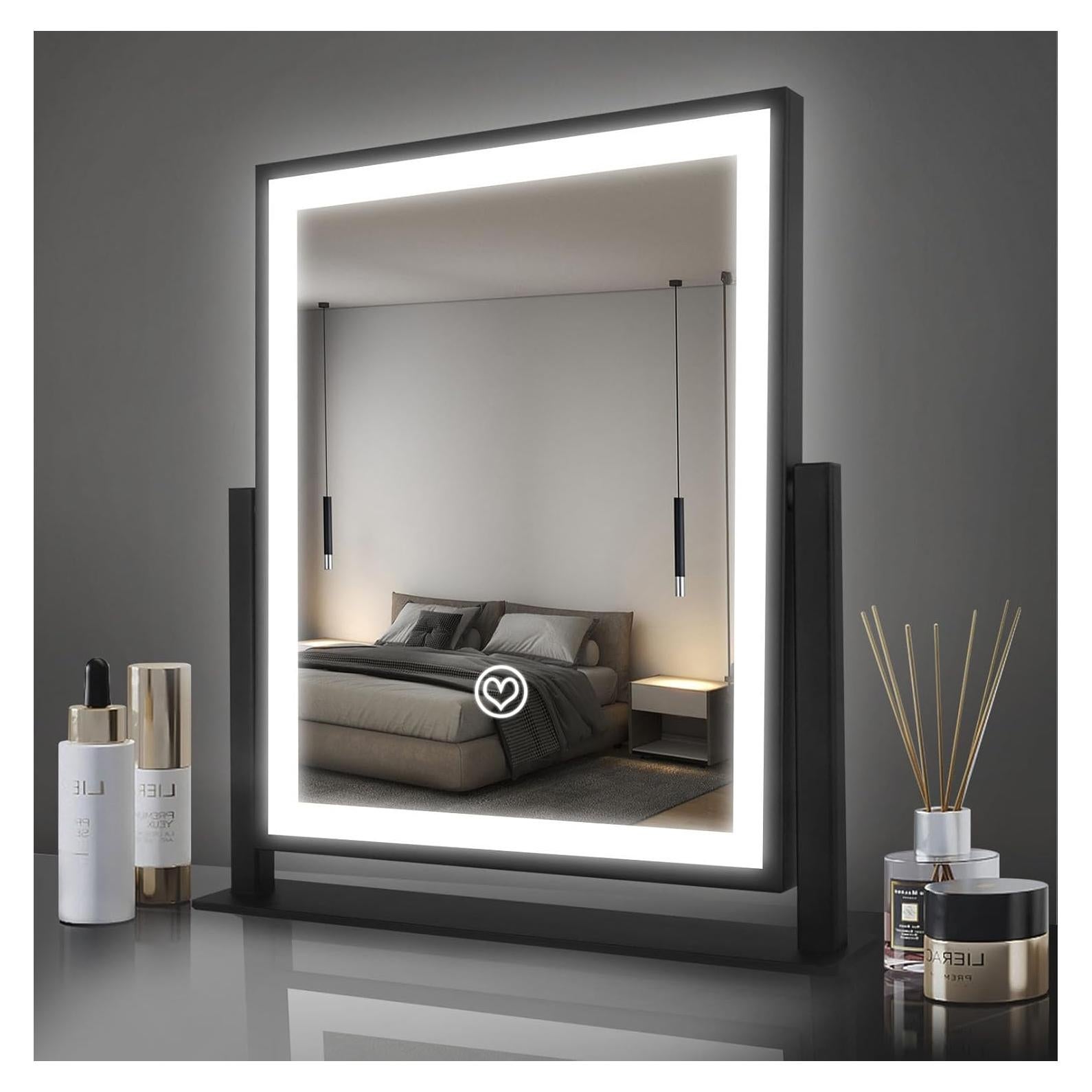 Espejo de Tocador Beelux 30x25 cm con Luz Regulable