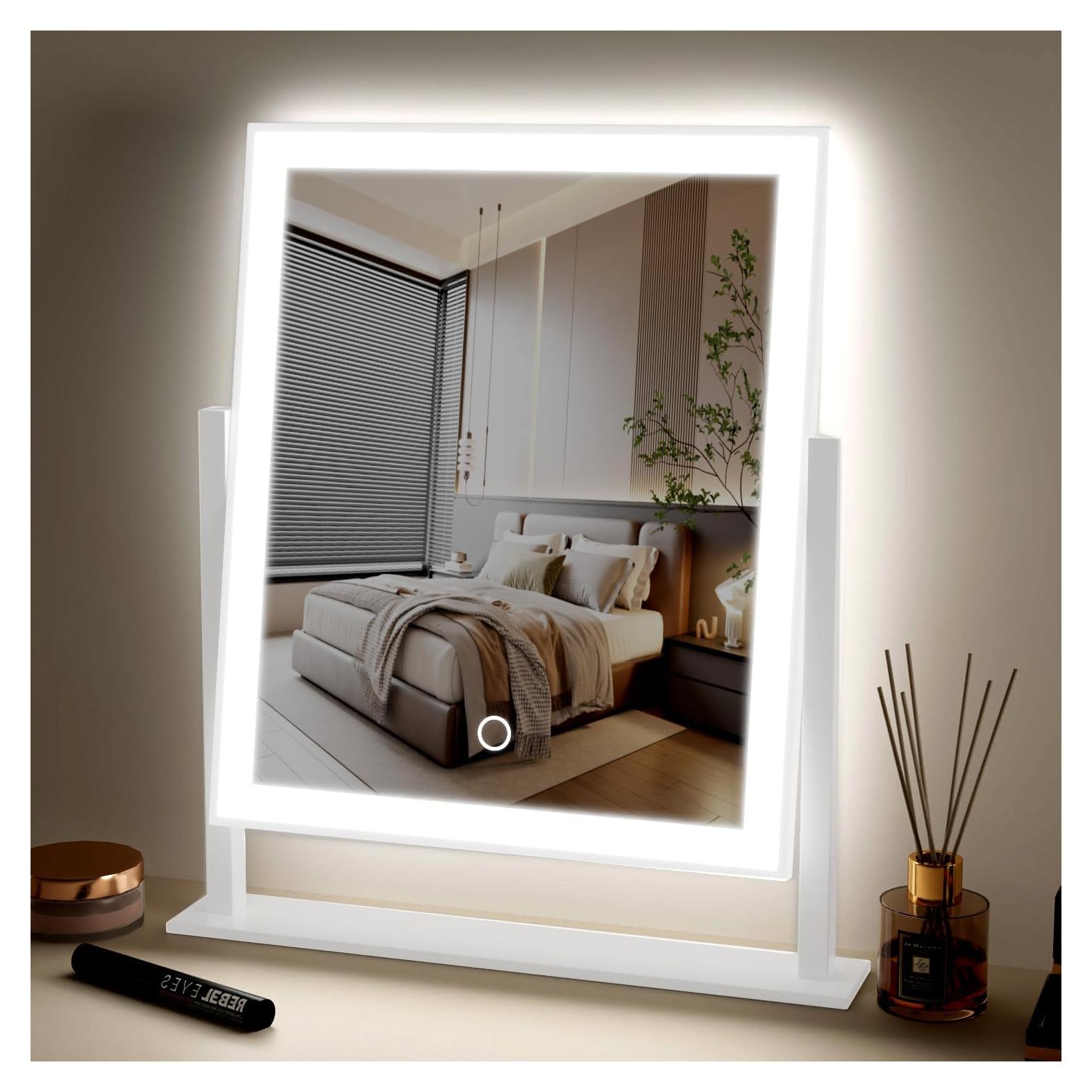 Espejo de Maquillaje Iluminado Durup 45.72x36.83cm Blanco