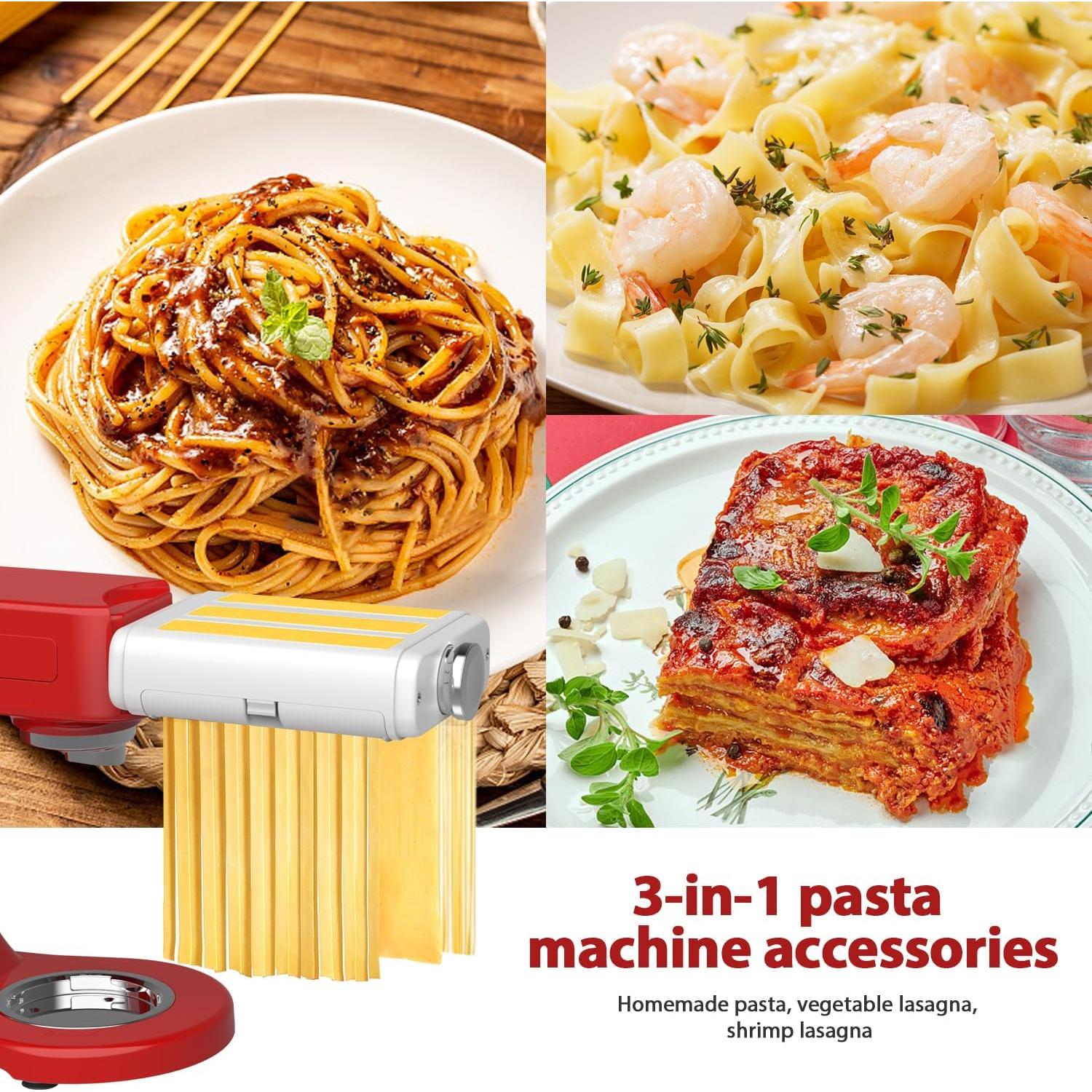 Accesorio para hacer pasta 3 en 1 NEWSETS para KitchenAid
