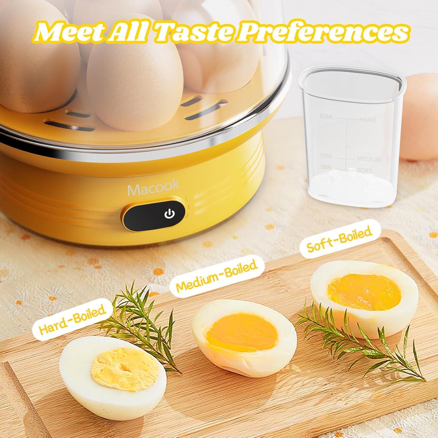 Cocedor de Huevos Macook MCUS-00003 Amarillo 7 Huevos