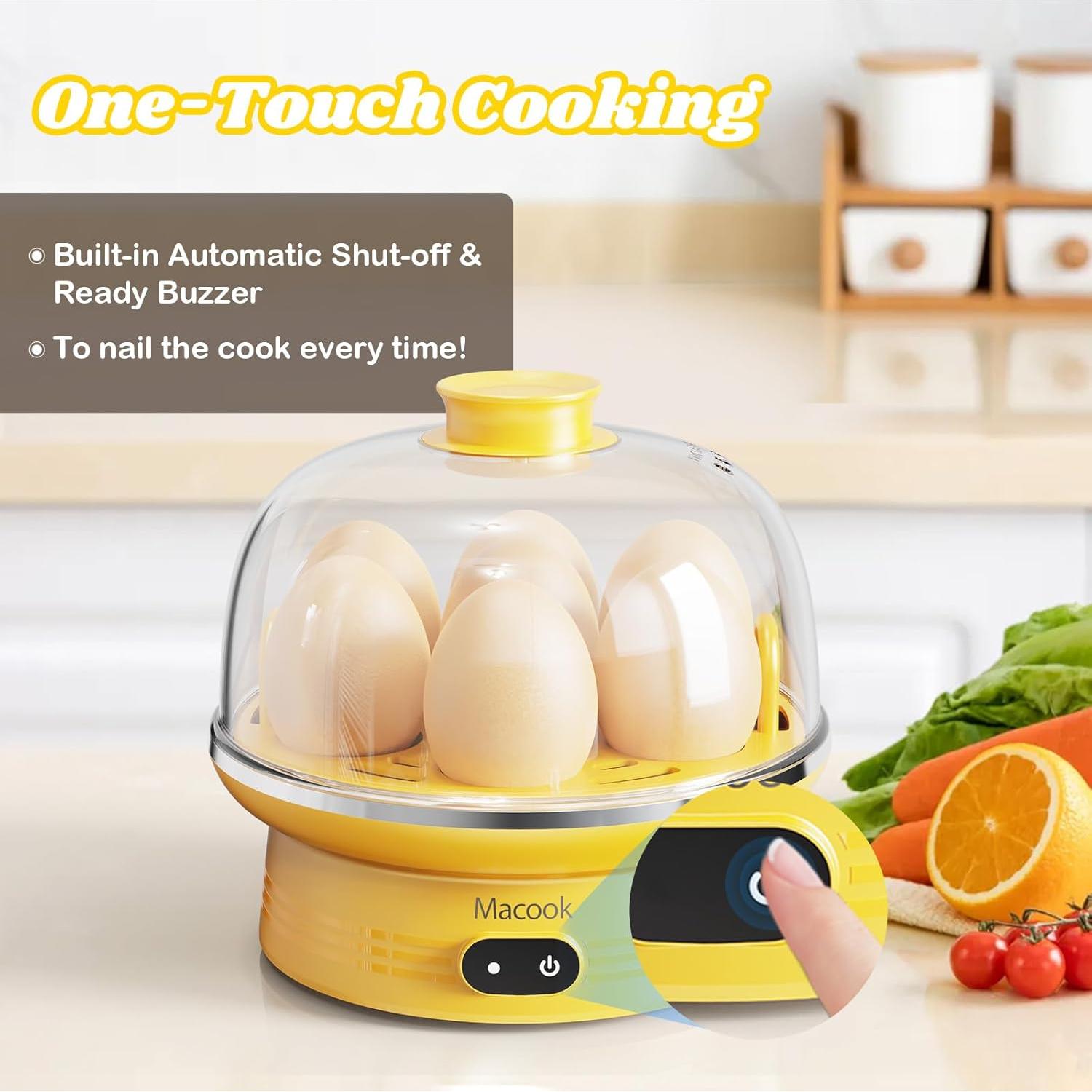 Cocedor de Huevos Macook MCUS-00003 Amarillo 7 Huevos