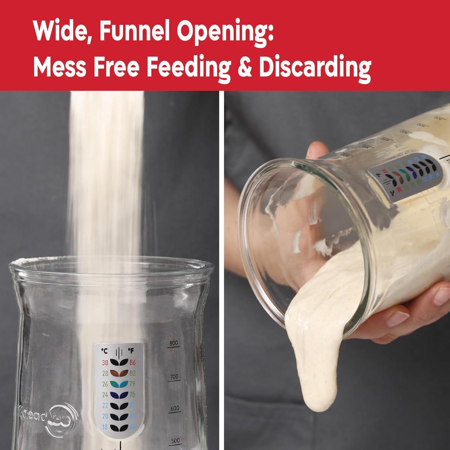 Kit de Inicio Pan de Masa Madre KneadAce 710 ml 2 Piezas