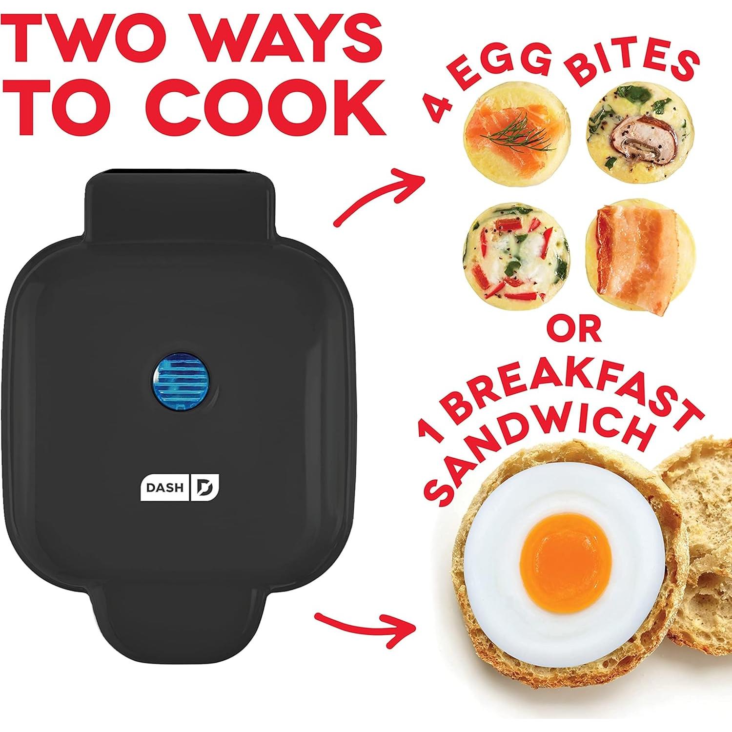 Hacedor de Bocados de Huevo DASH Deluxe con Moldes de Silicona