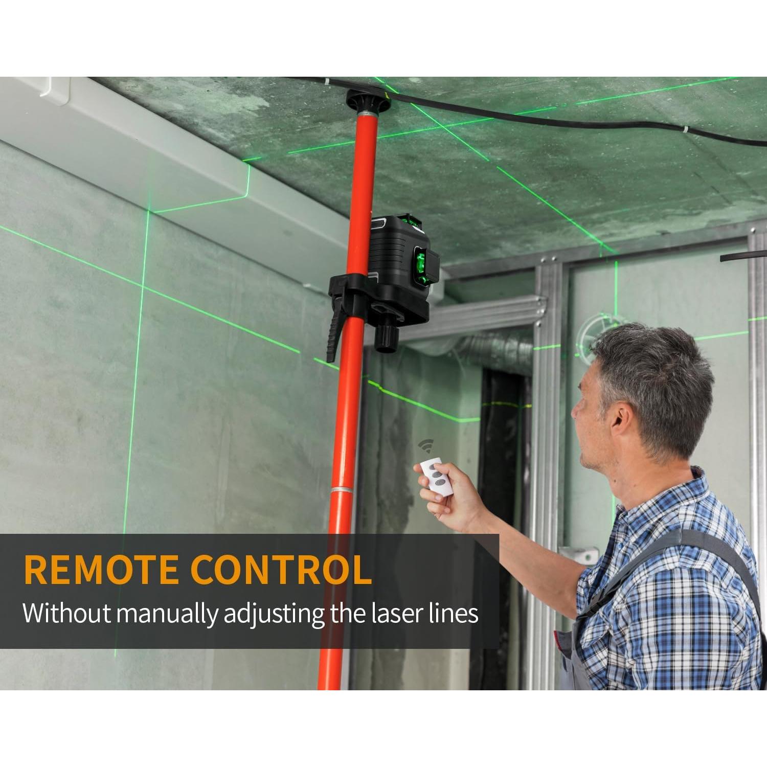 Nivel láser Firecore G50 3x360° con trípode y baterías