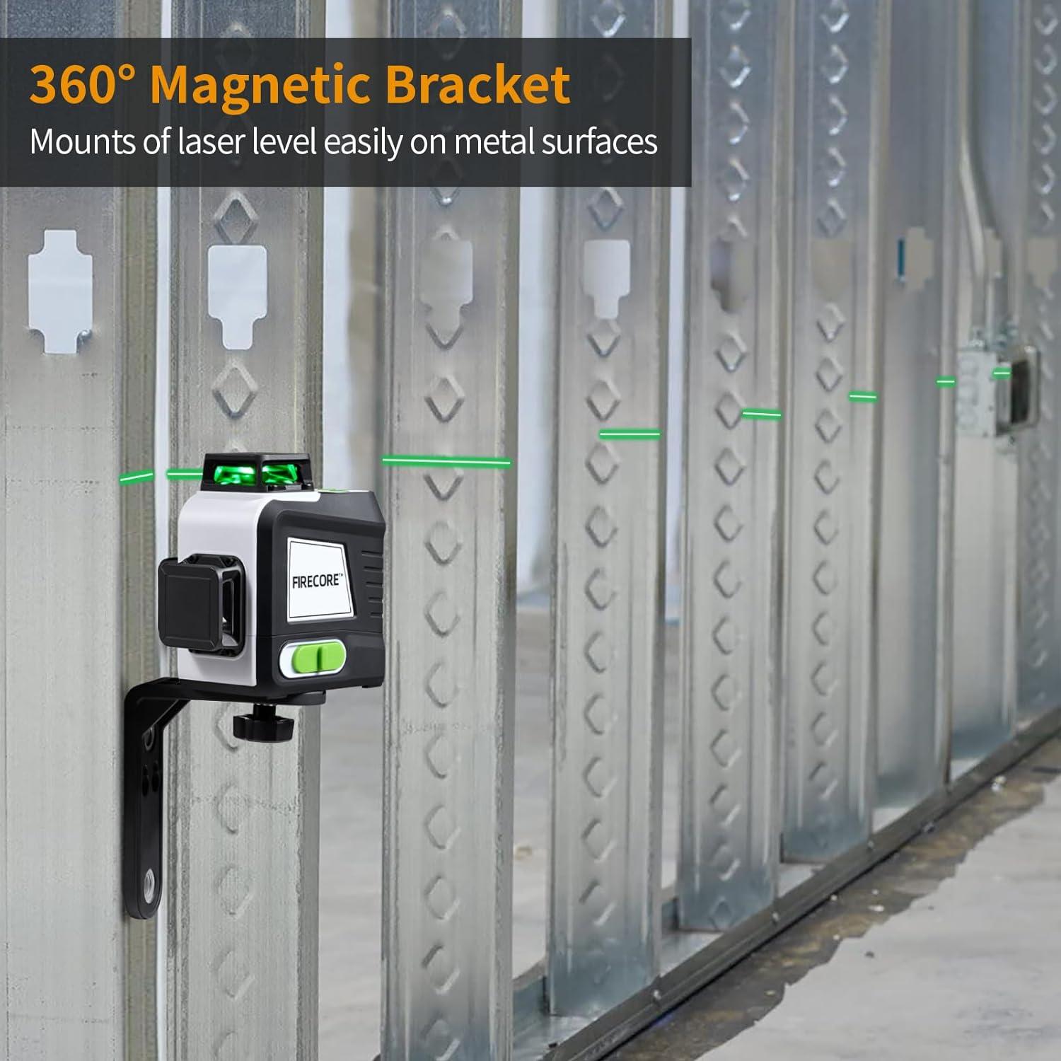 Nivel láser Firecore G50 3x360° con trípode y baterías