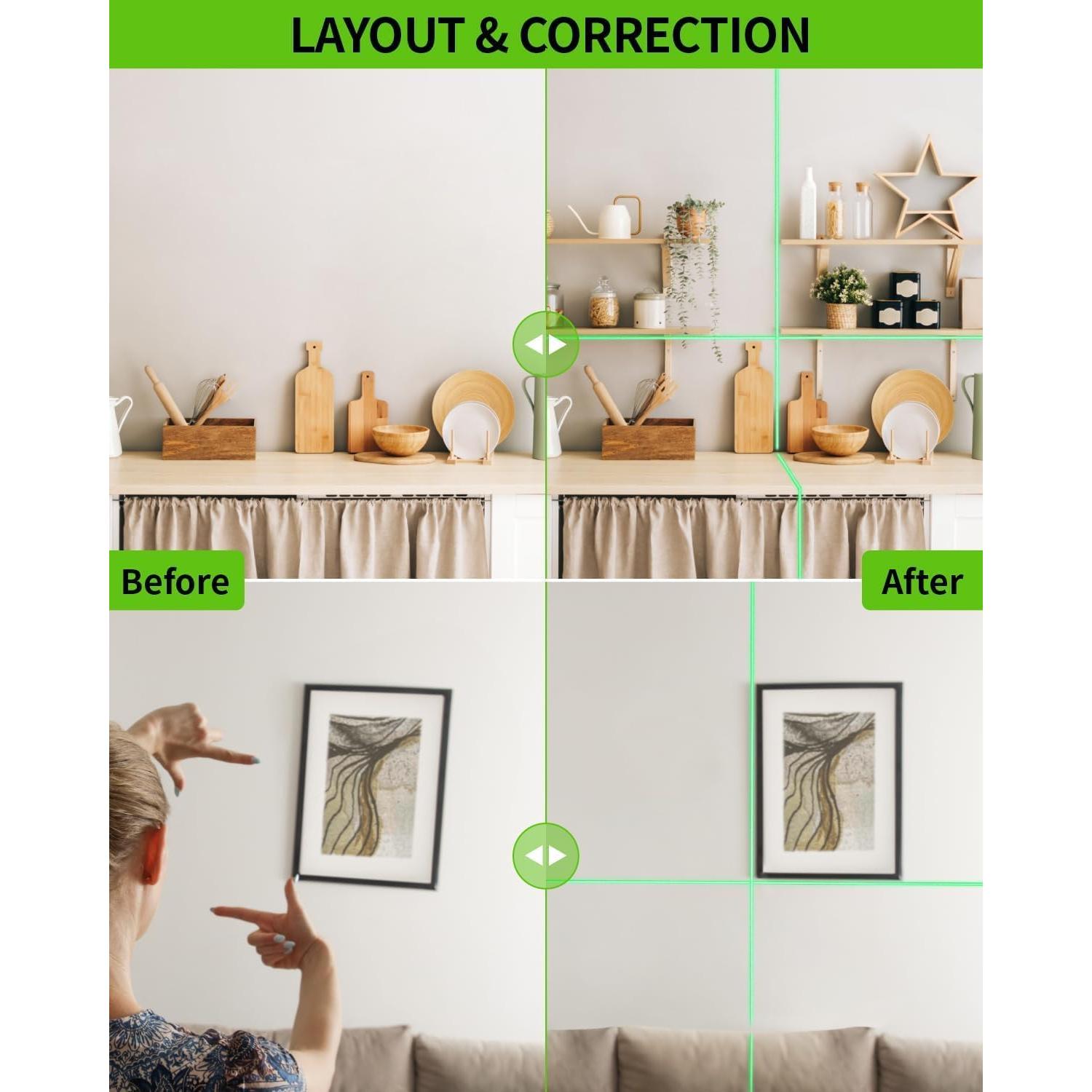 Nivel láser autocompensante Firecore G20 25m línea verde