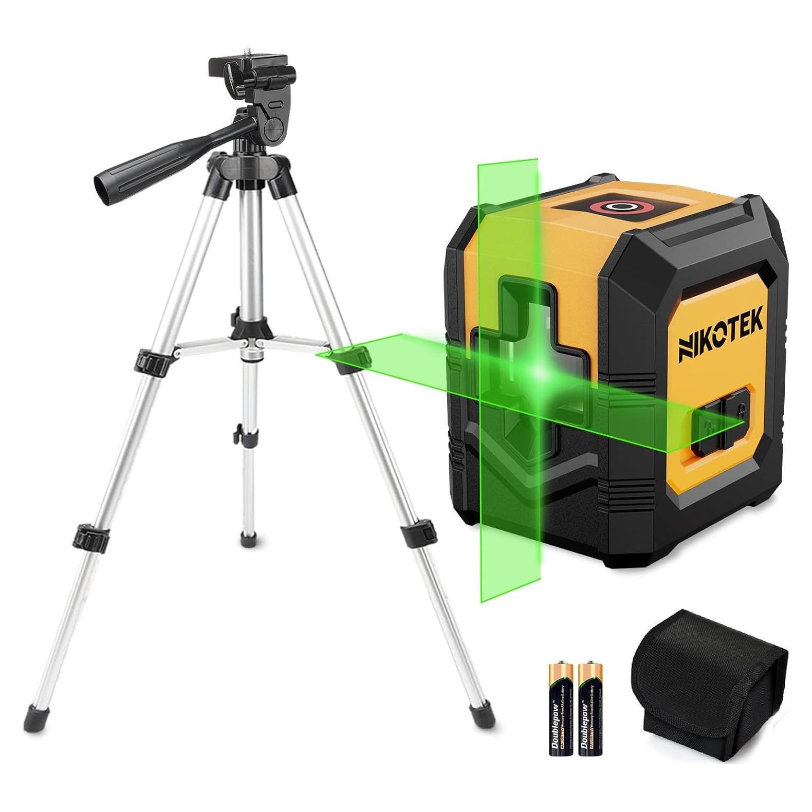 Nivel láser verde Nikotek NK01GT con trípode 100 pies