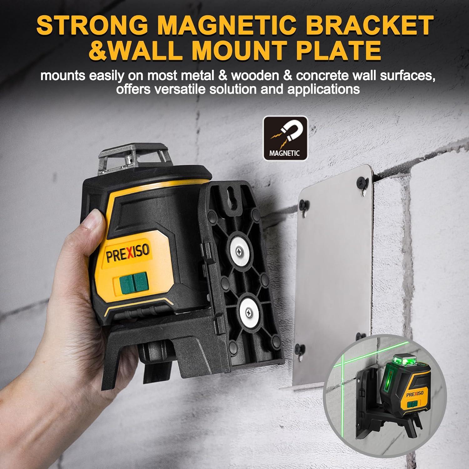 Nivel láser 360° Prexiso con trípode y IP54 - 30,48 m