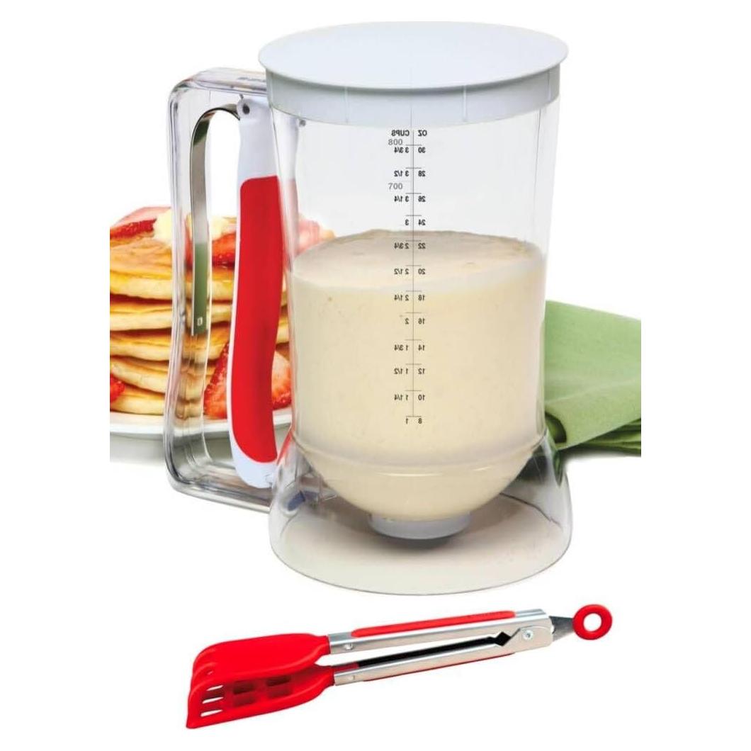 Dispensador de Masa para Waffles i Kito + Pinzas Antideslizantes