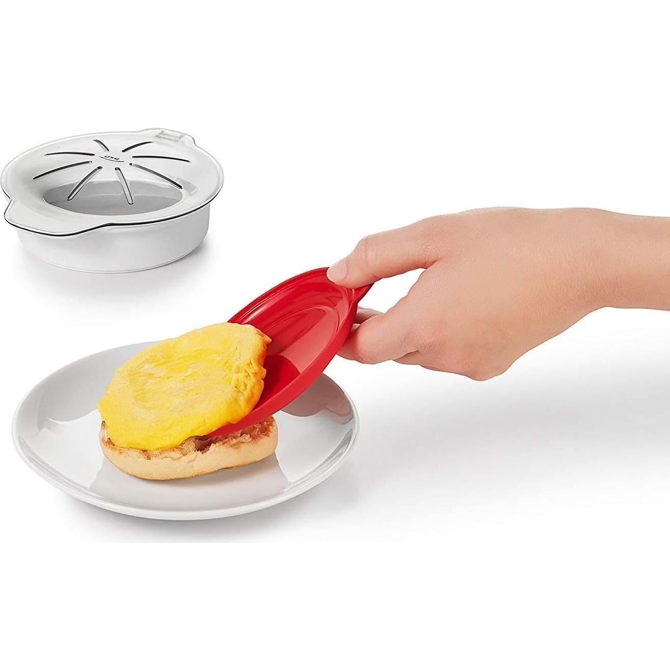 Cocedor de Huevos OXO para Microondas, 2 Piezas, Blanco