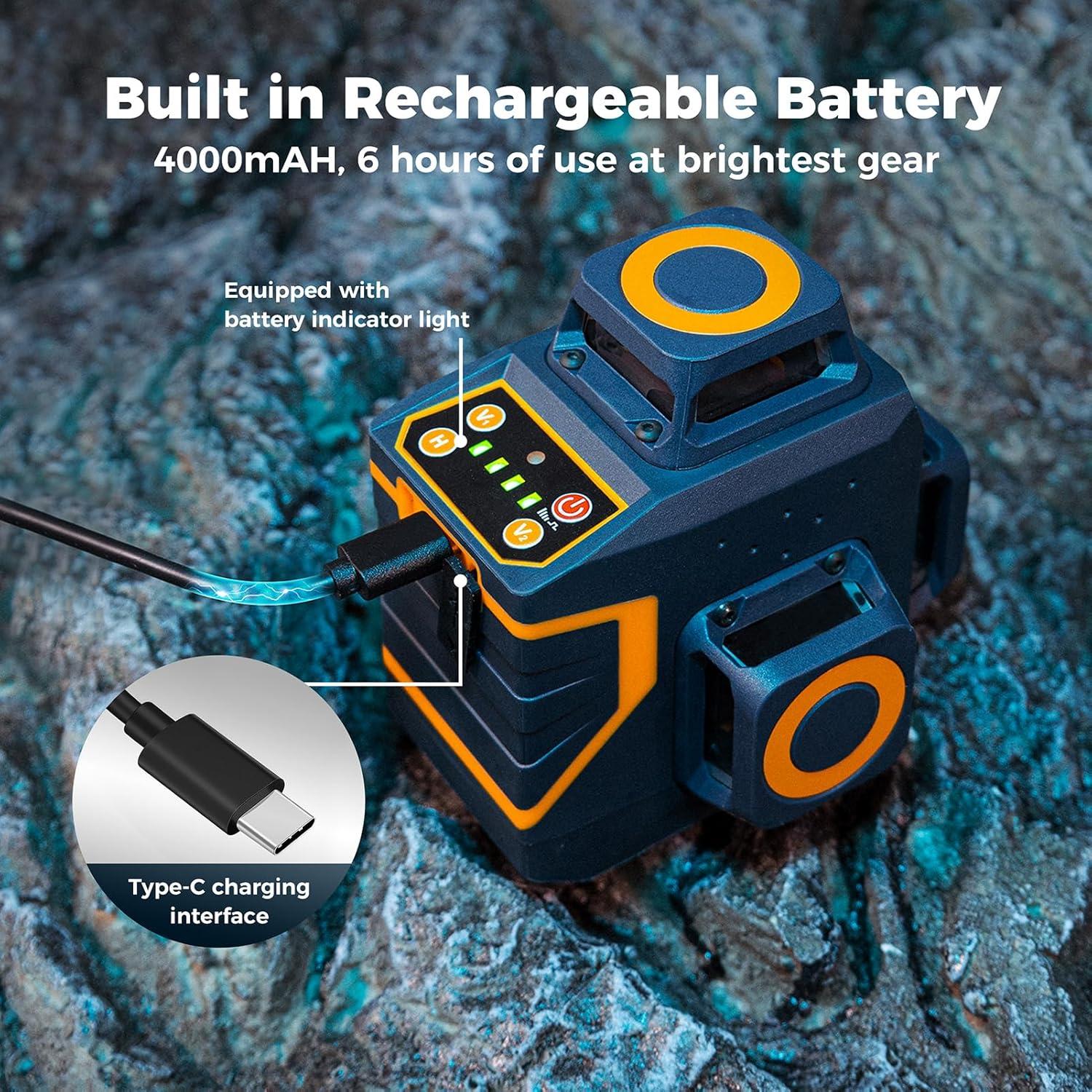 Nivel láser CIGMAN CM-701SE 3x360° Autonivelante 30m