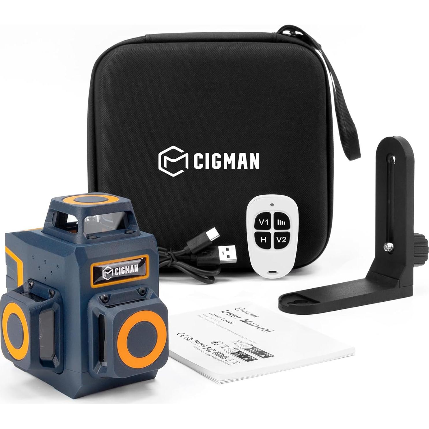 Nivel láser CIGMAN CM-701SE 3x360° Autonivelante 30m