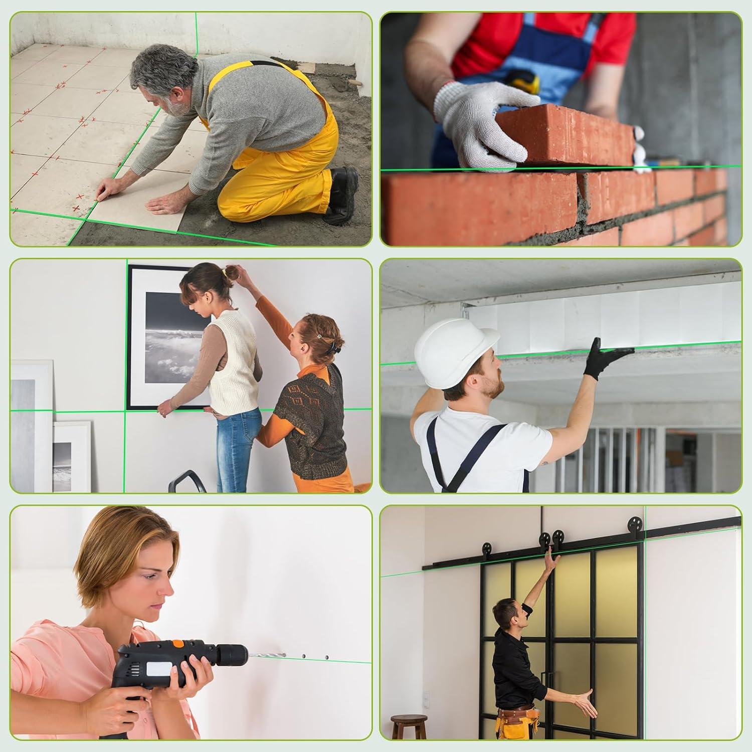 Nivel láser 4D 16 líneas UIFGVJH auto nivelante 30m