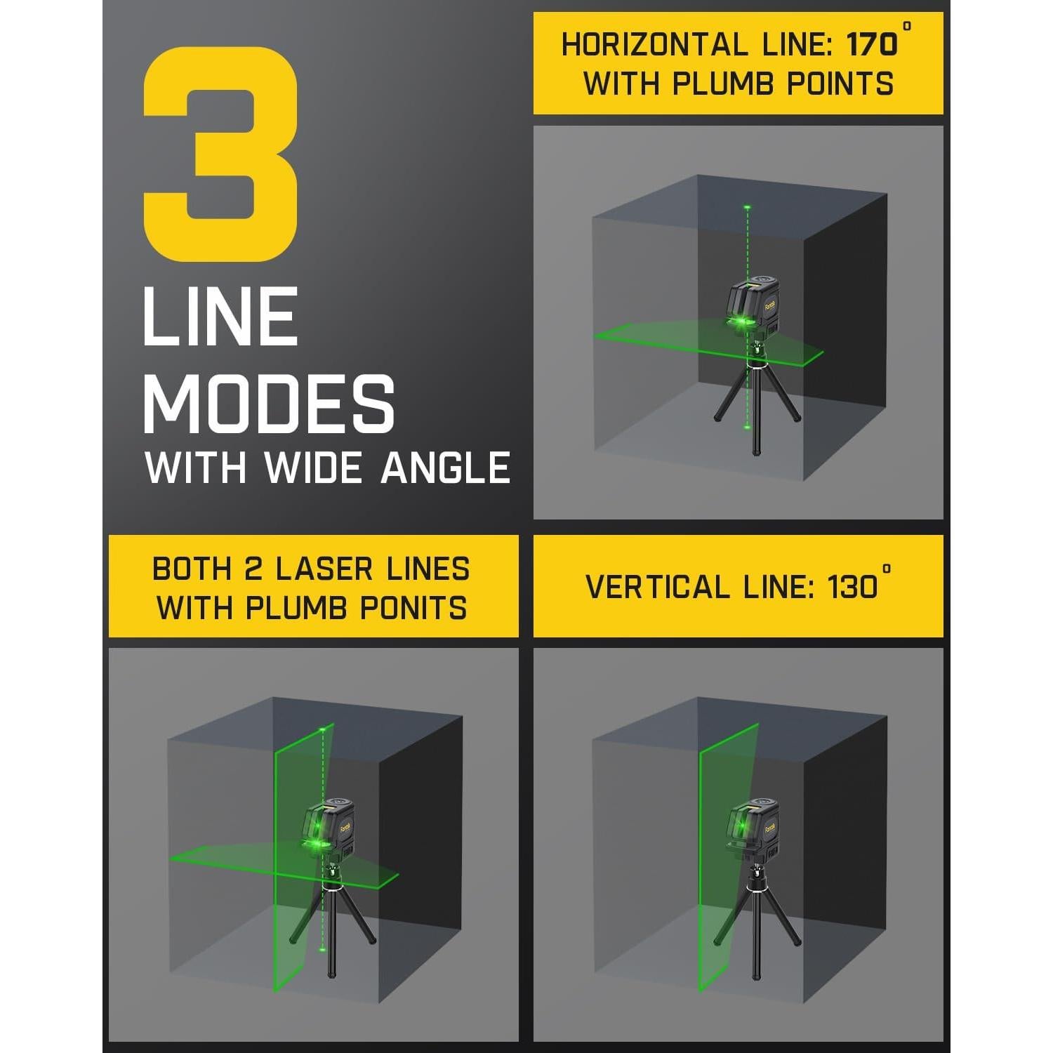 Nivel Láser Verde Fanttik D2 APEX Autonivelante 100 ft