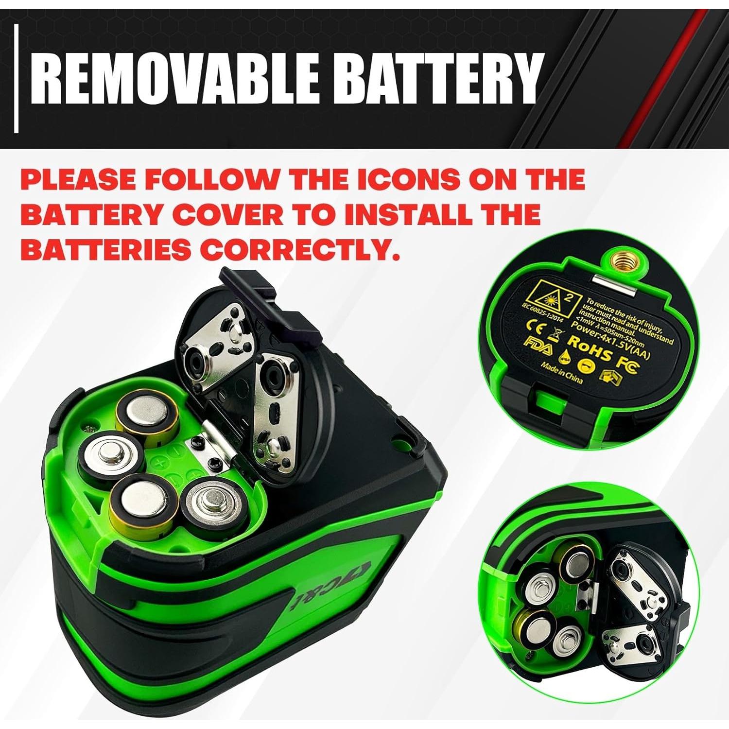 Nivel láser verde C&T HC-002 100 pies autocompensado