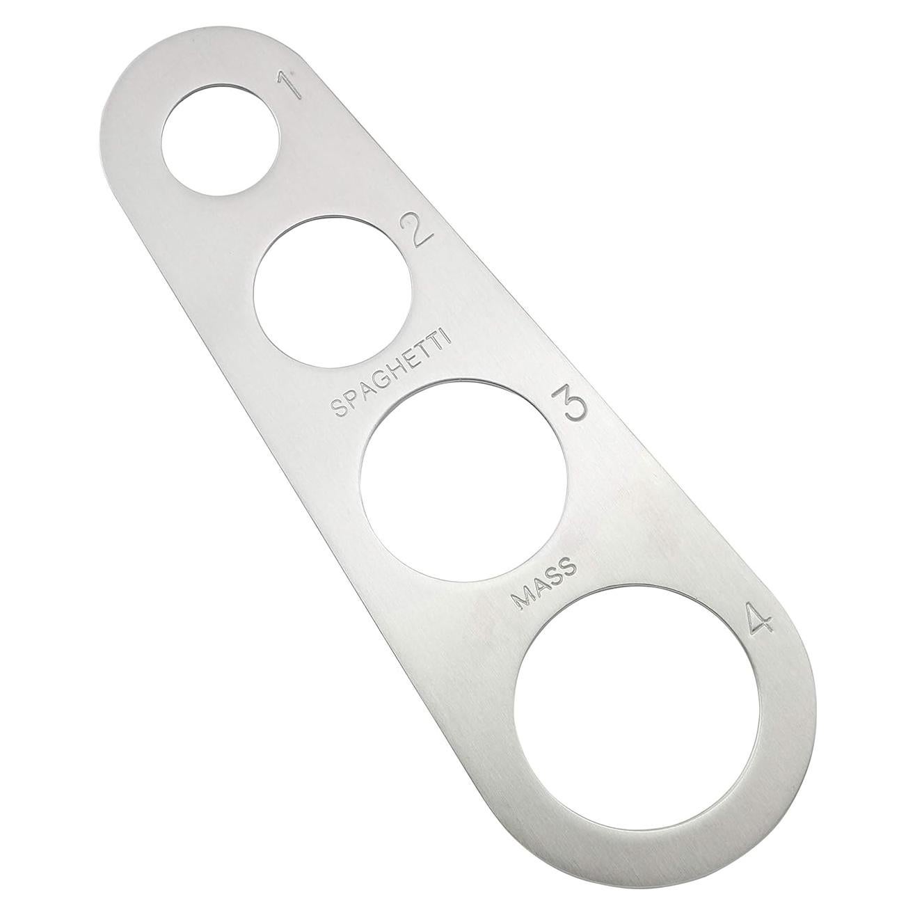 Medidor de Espagueti Acero Inoxidable Batino 4 Agujeros