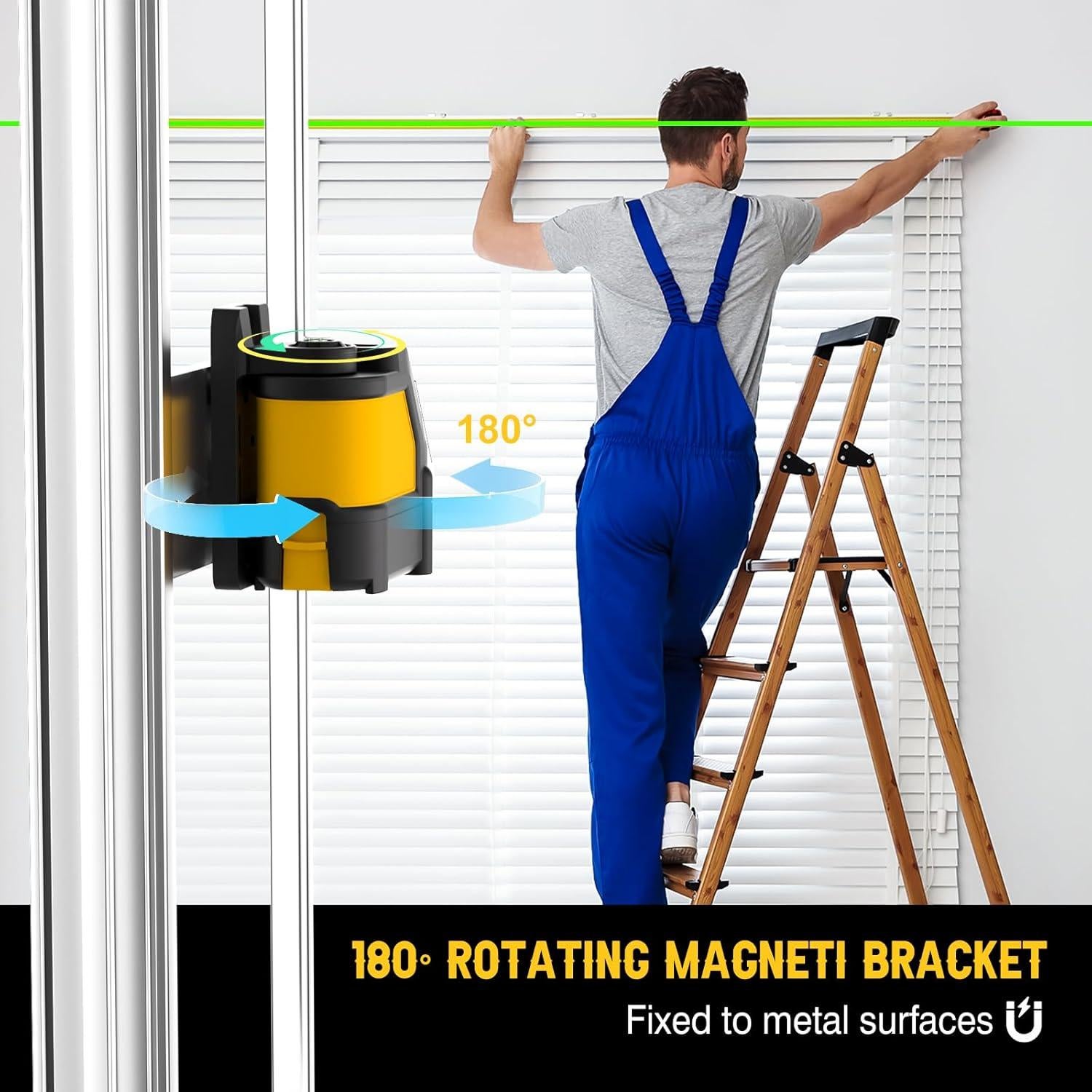 Nivel Láser Autonivelante IKOVWUK MV-02 Verde 1200 mAh