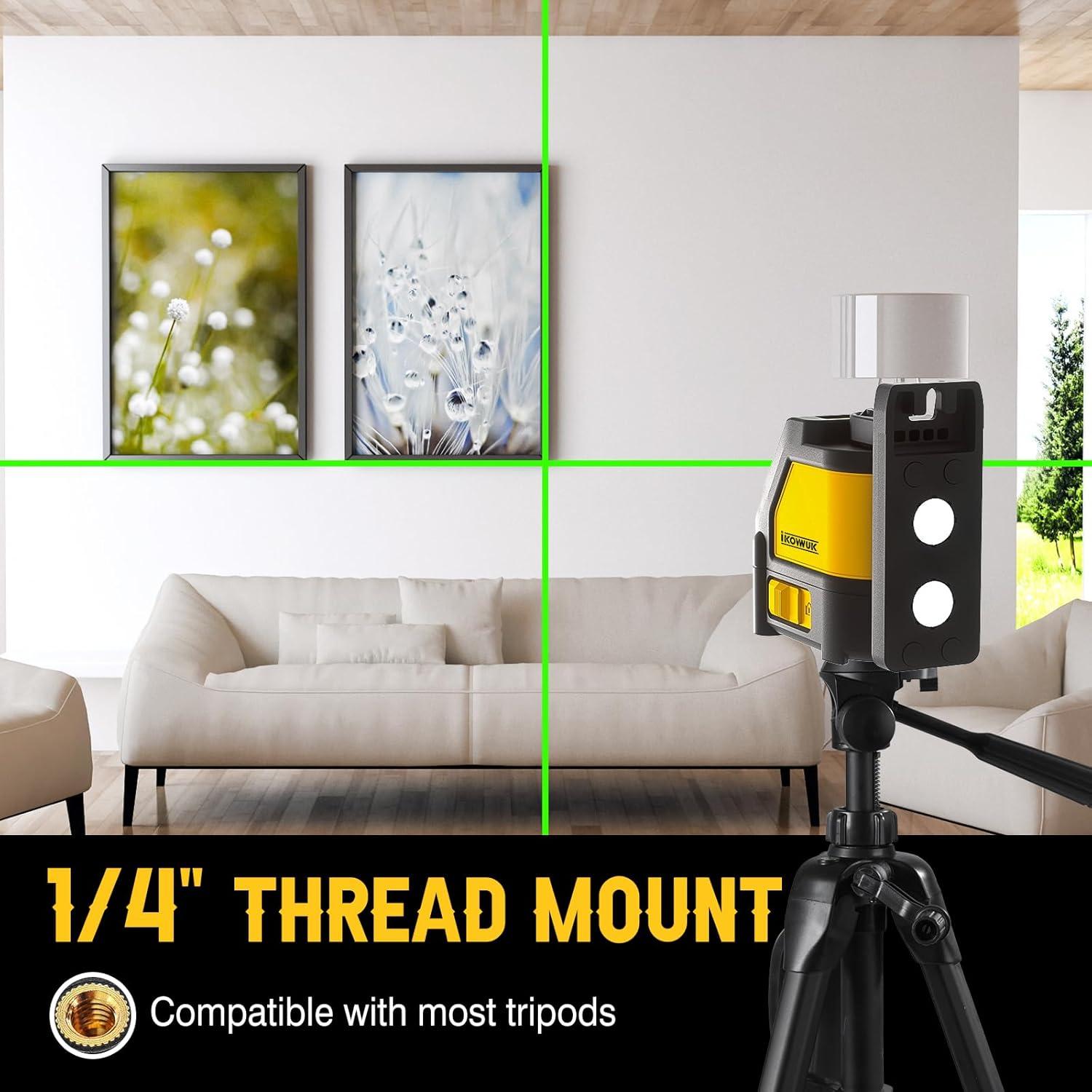 Nivel Láser Autonivelante IKOVWUK MV-02 Verde 1200 mAh