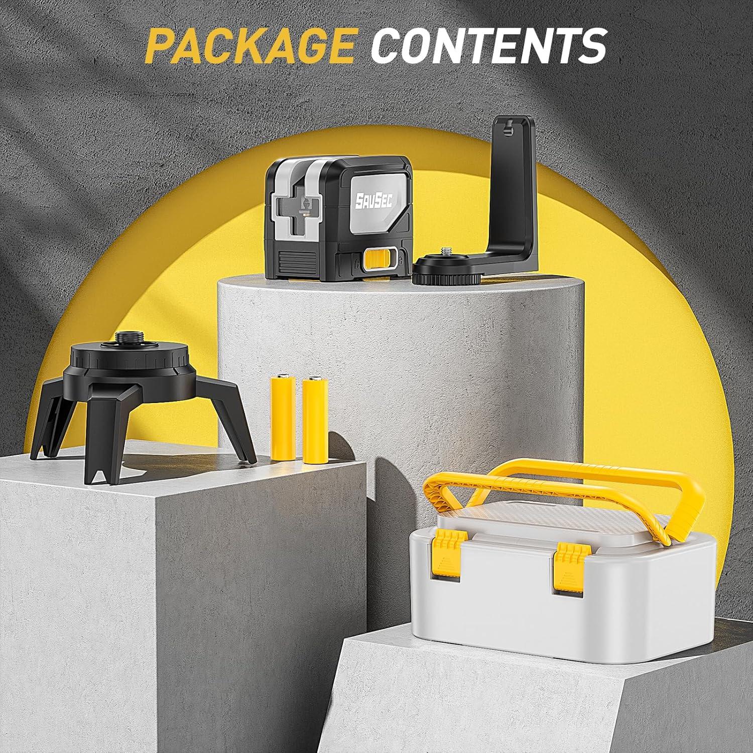 Nivel láser SAVSEC 9211G con 2 puntos de plomada verde