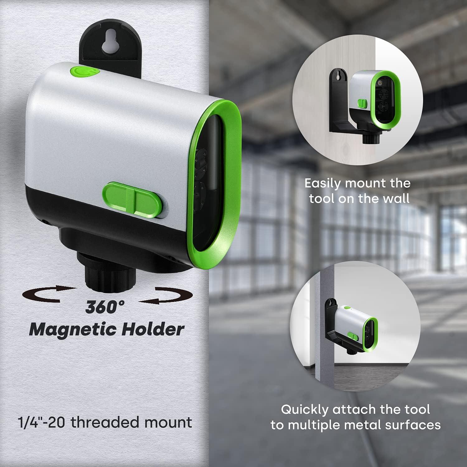 Nivel Láser Verde Enventor 50m Auto Nivelación USB