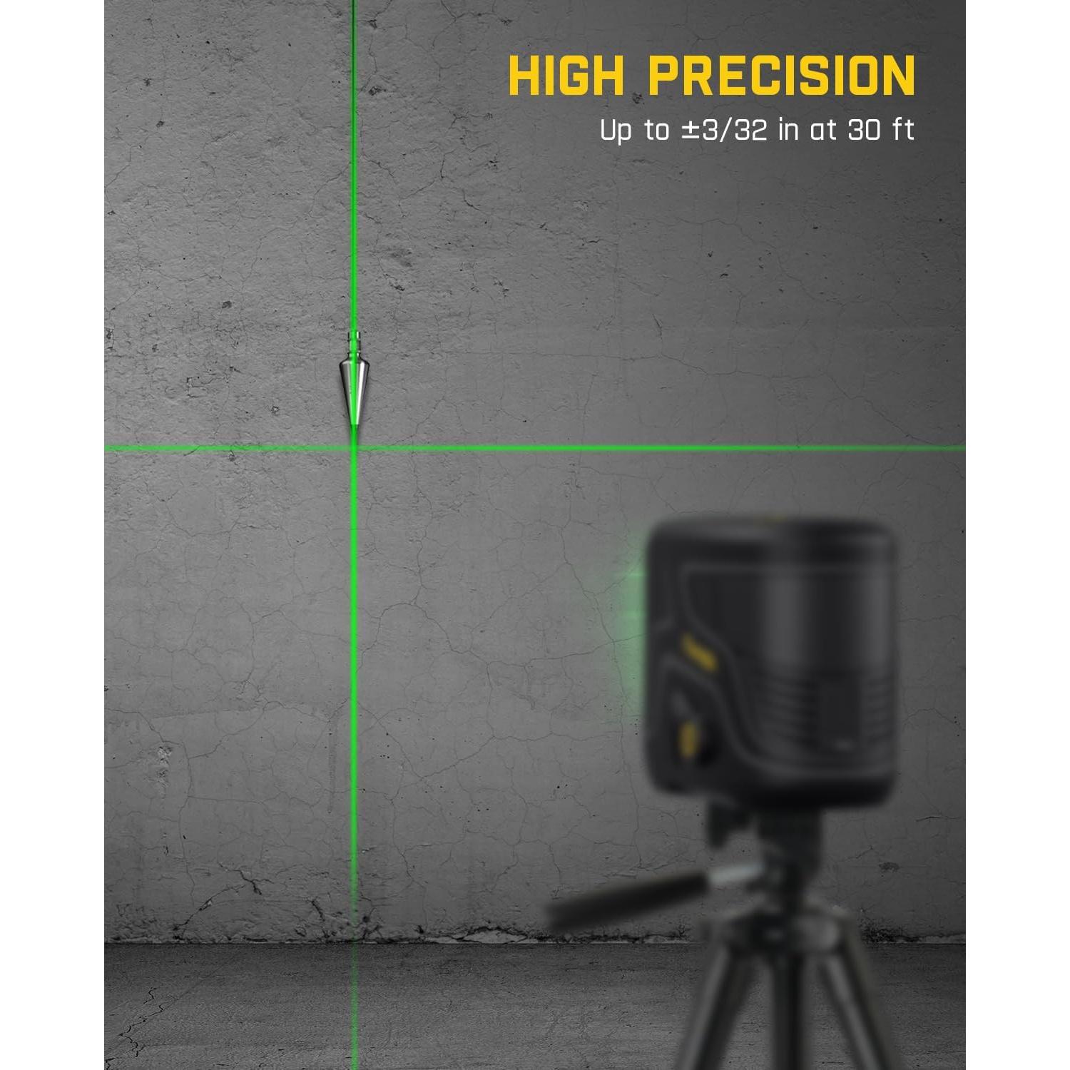 Nivel Láser Fanttik D2 PLUS Verde 30,48 m Autonivelante