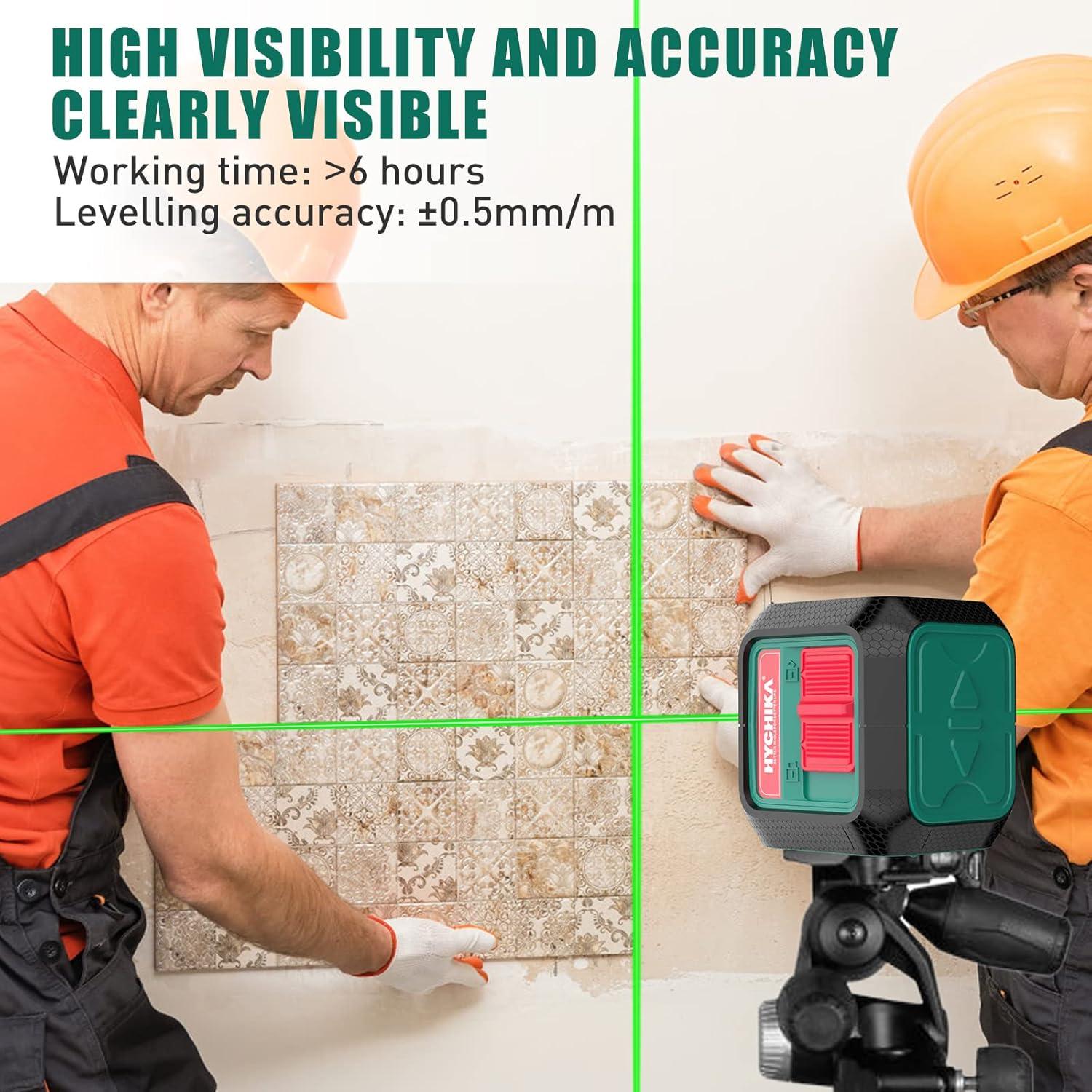 Nivel Láser Autonivelante Verde HYCHIKA 15.24m Interior/Exterior