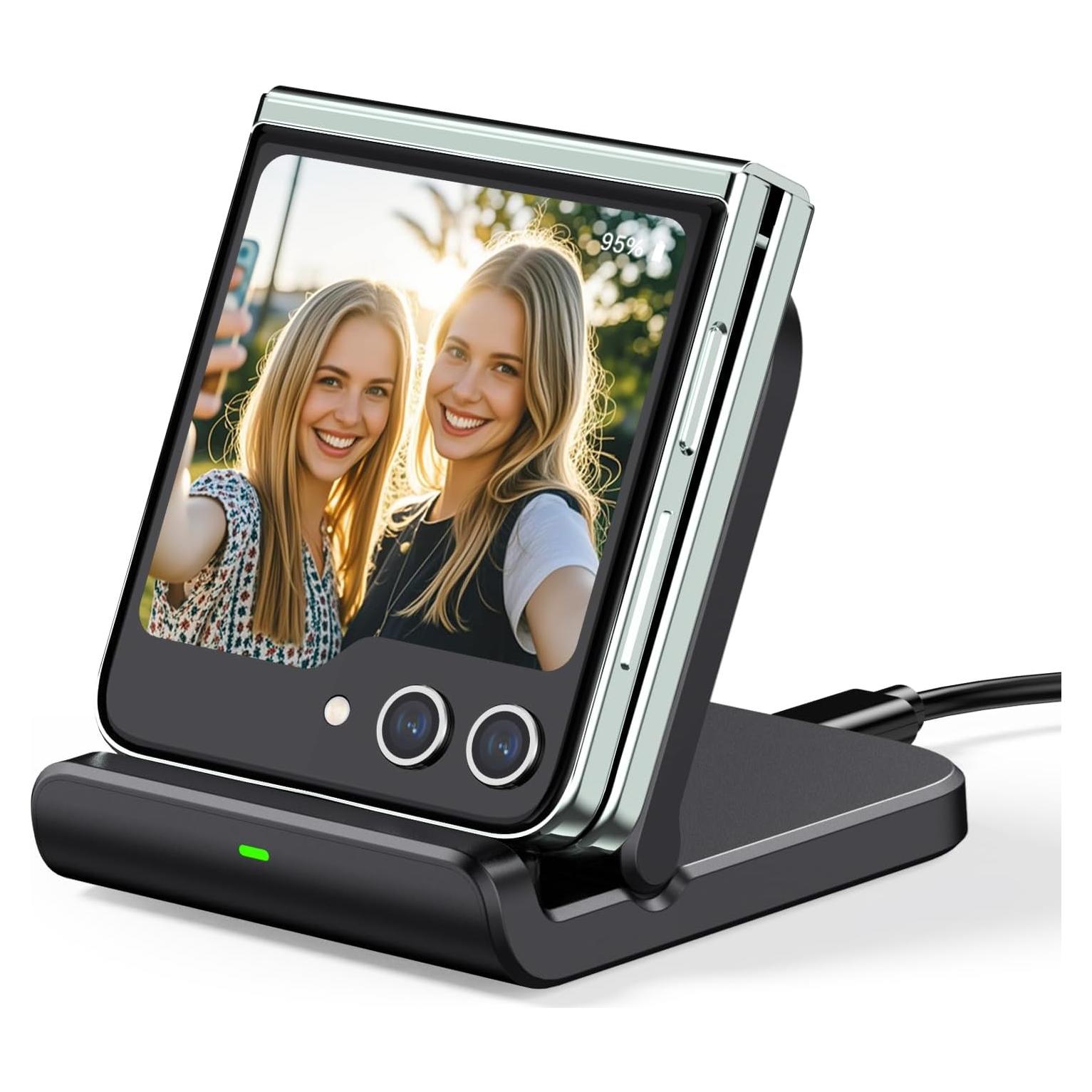 Cargador Inalámbrico Rápido SwanScout para Samsung Z Flip 6/5/4/3