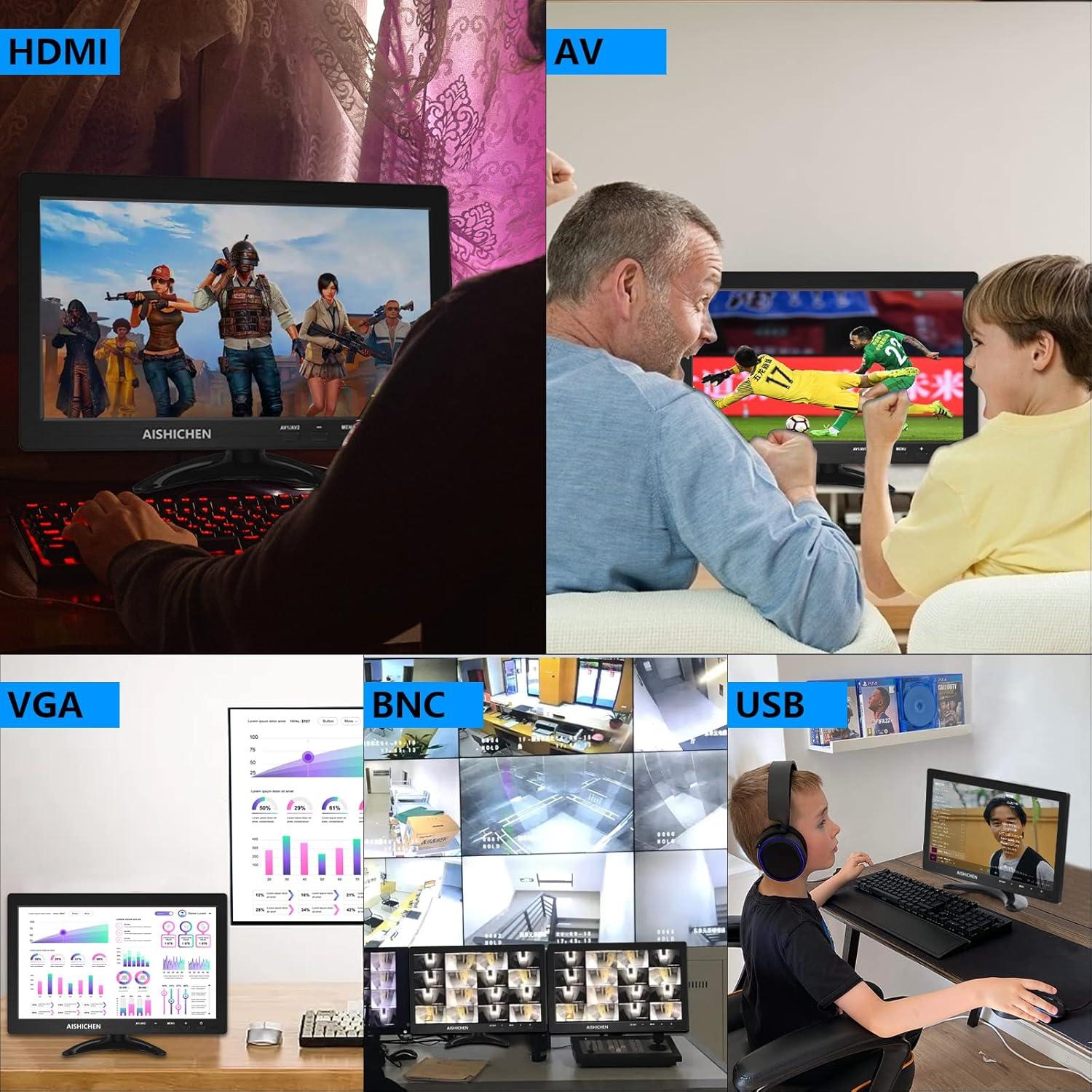 Monitor de Seguridad 10.1" AISHICHEN 1280x800 IPS HDMI